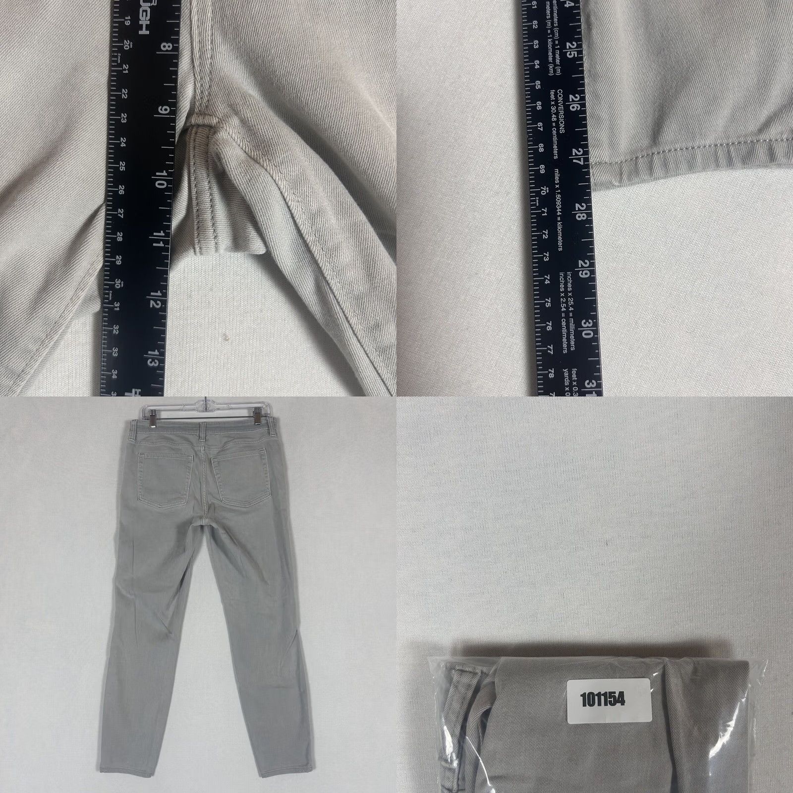 Gap Gap Gray Denim Jeans Skinny Stretch Legging 8 Womens Modern Slim 5-Pocket Vintage No Size 30" / US 8 / IT 44 - 8 Thumbnail