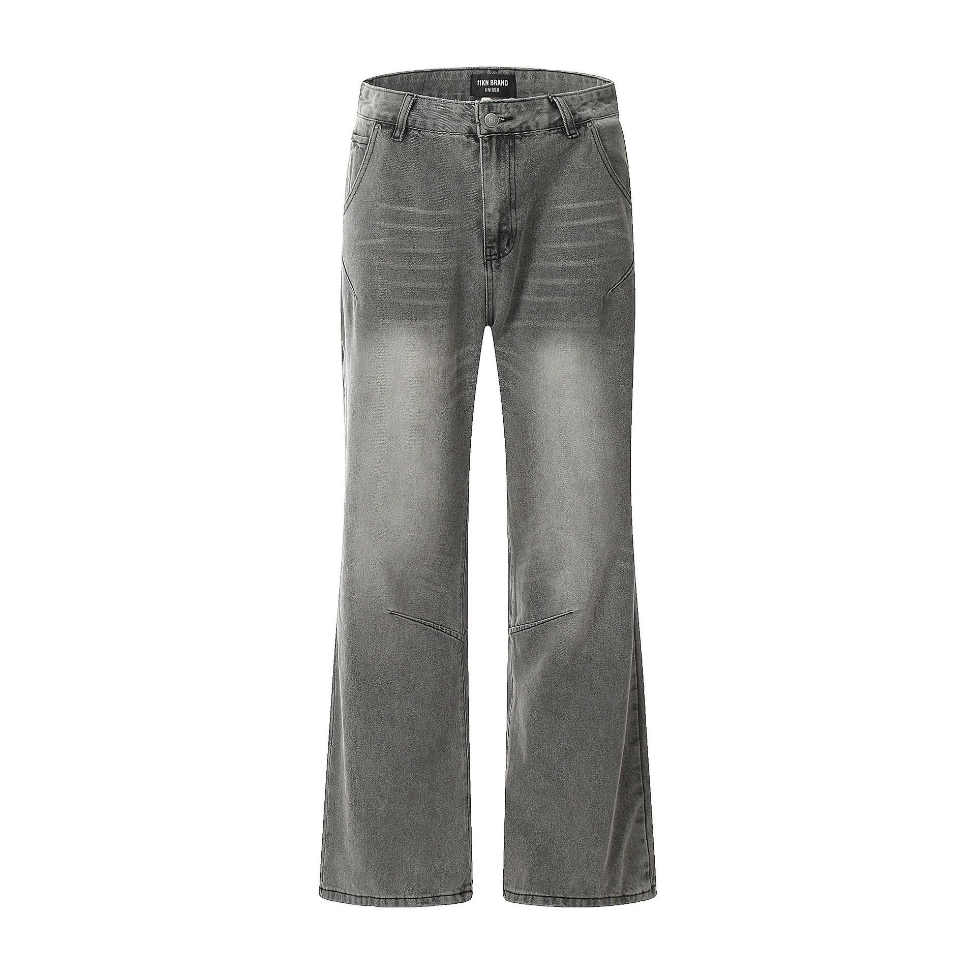 Japanese Brand × Jean American retro men's street washed straight flared jeans Size US 32 / EU 48 - 1 Thumbnail
