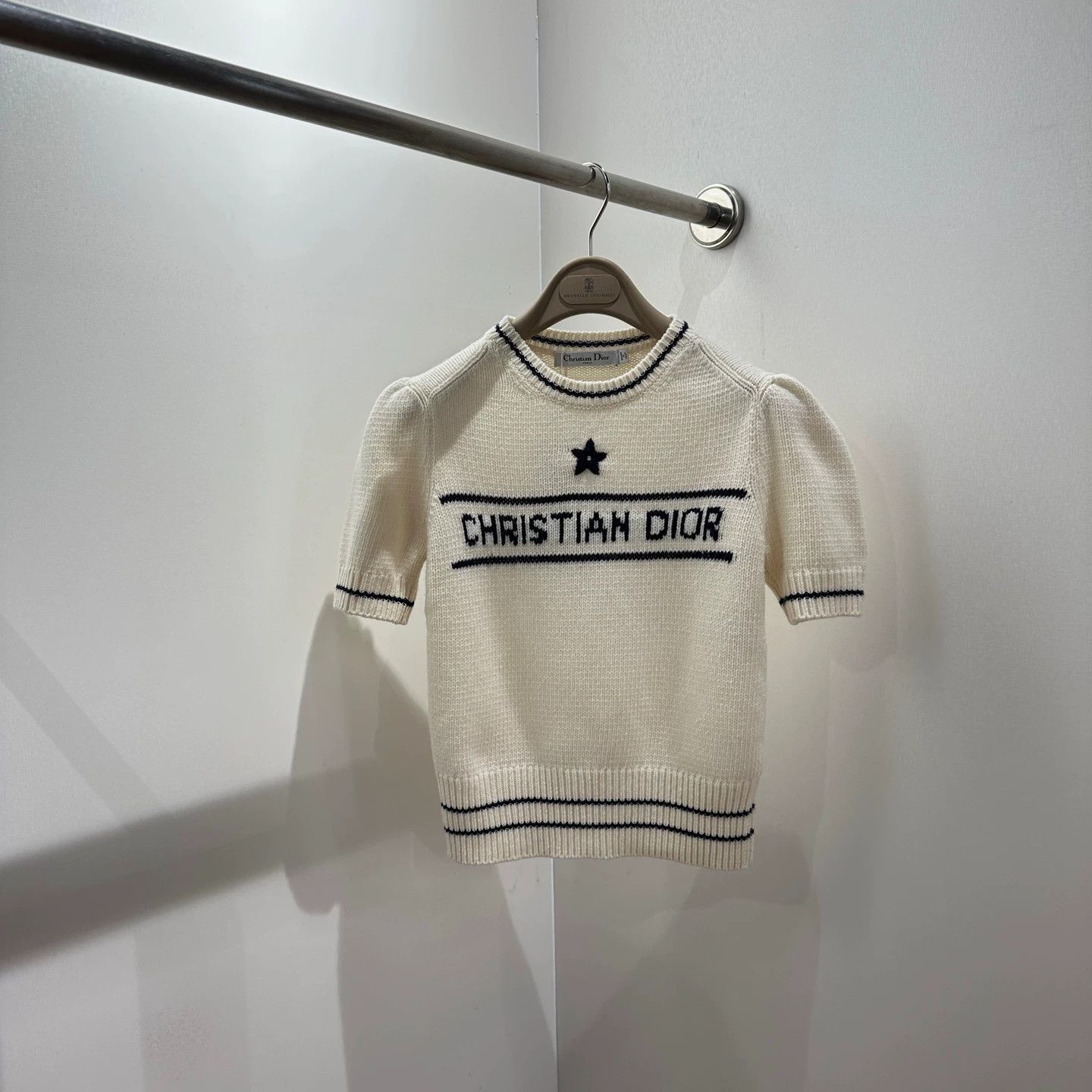Christian Dior Monsieur Dior may236 Star Motif Wool SS 36 Size XS / US 0-2 / IT 36-38 - 1 Thumbnail