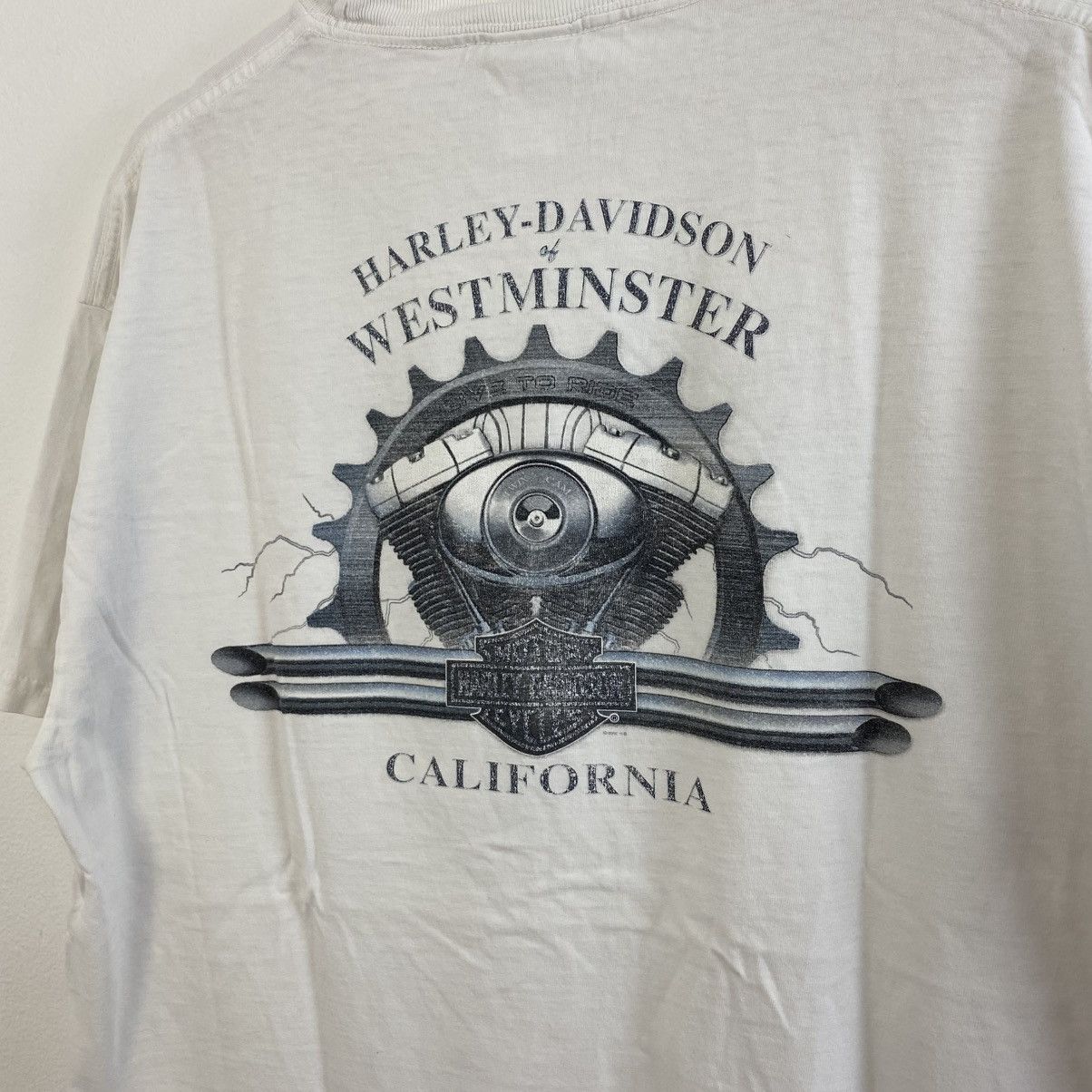 Harley Davidson Vintage Harley Davidson T Shirt L Westminster California Size US L / EU 52-54 / 3 - 2 Thumbnail