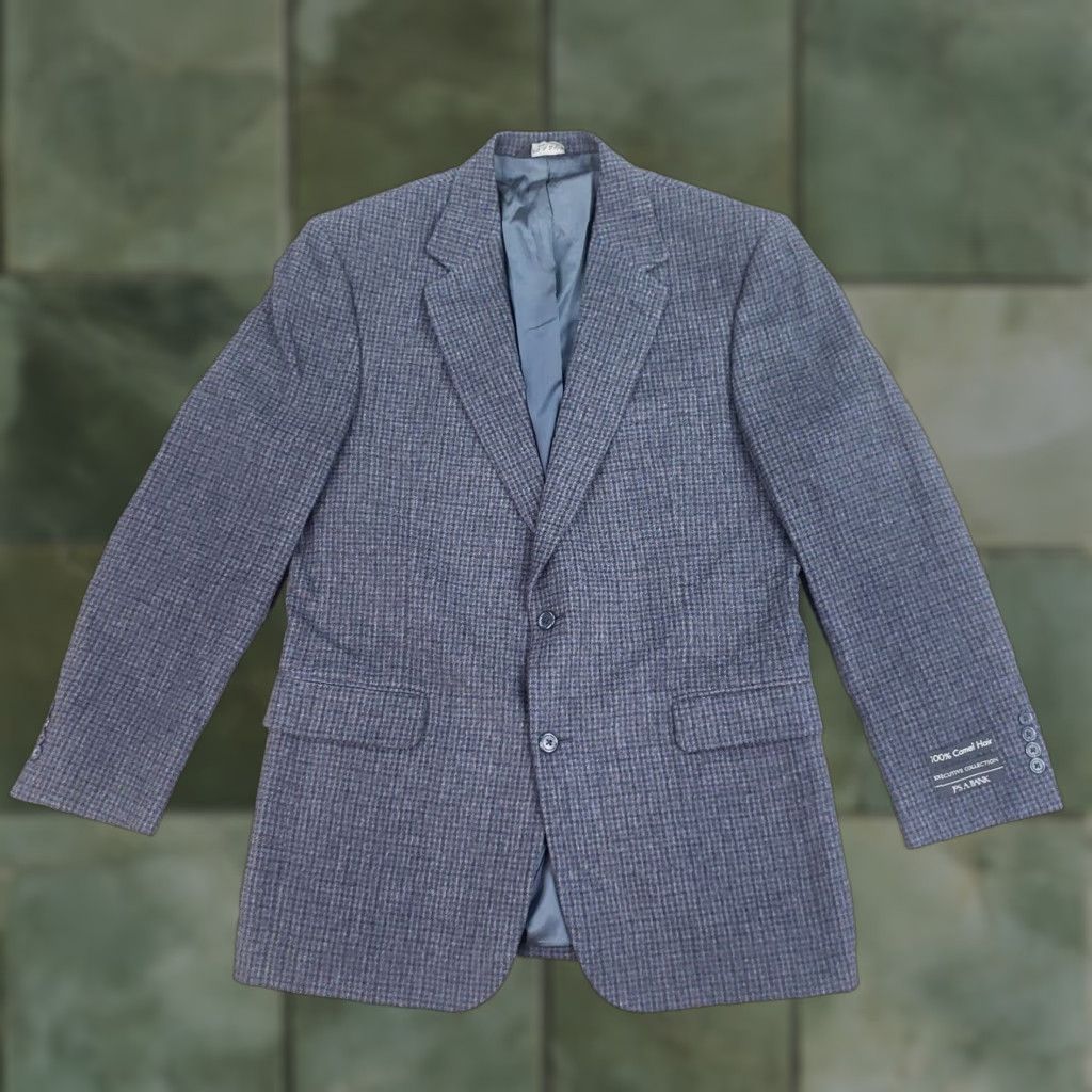 Jos. A. Bank Jos. A. Bank Gray Camel Hair Blazer Mens 42L Regular Fit Sportscoat Jacket Size 42R - 1 Thumbnail
