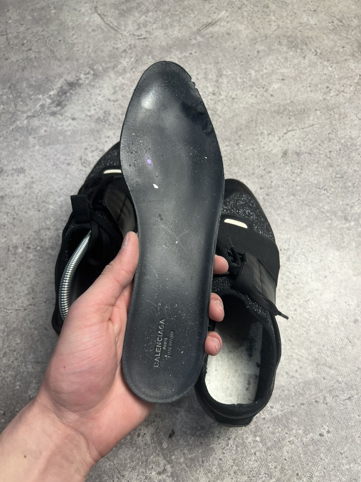 Balenciaga Balenciaga Race Runner leather low shoes made in Italy Size US 7 / EU 40 - 9 Thumbnail