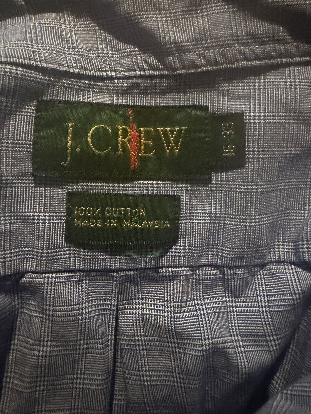 J.Crew J.Crew Preppy Blue Plaid Button Down Size 16-33. Size US M / EU 48-50 / 2 - 2 Thumbnail