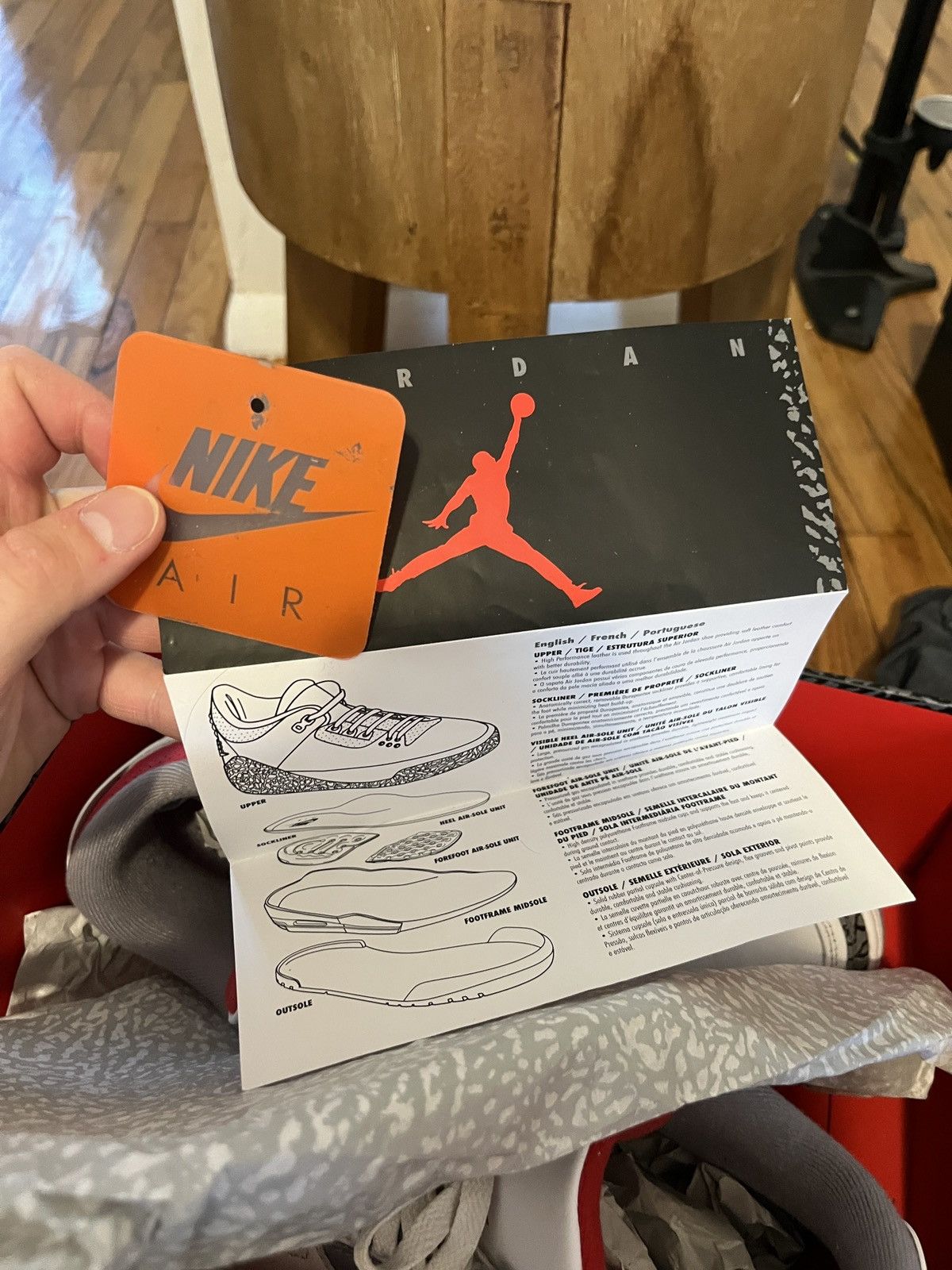 Jordan Brand Jordan 3 Retro Fire Red (2022) Size US 10 / EU 43 - 17 Thumbnail
