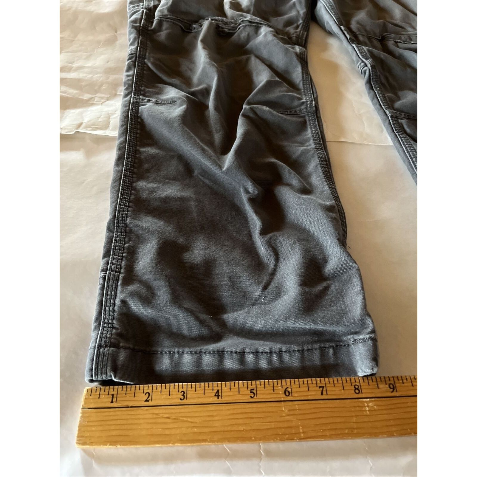 Carhartt Carhartt Pants Mens 34x28 Gray Canvas Carpenter Relaxed Fit Size US 34 / EU 50 - 8 Thumbnail