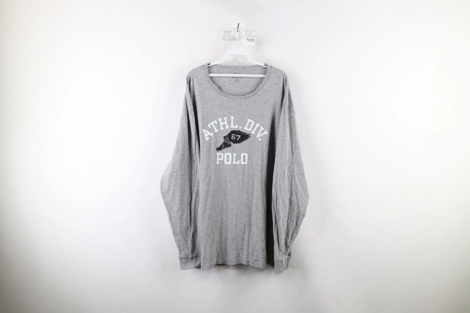 Ralph Lauren Vintage Ralph Lauren Winged Track Shoe Long Sleeve T-Shirt Size US XXL / EU 58 / 5 - 1 Thumbnail