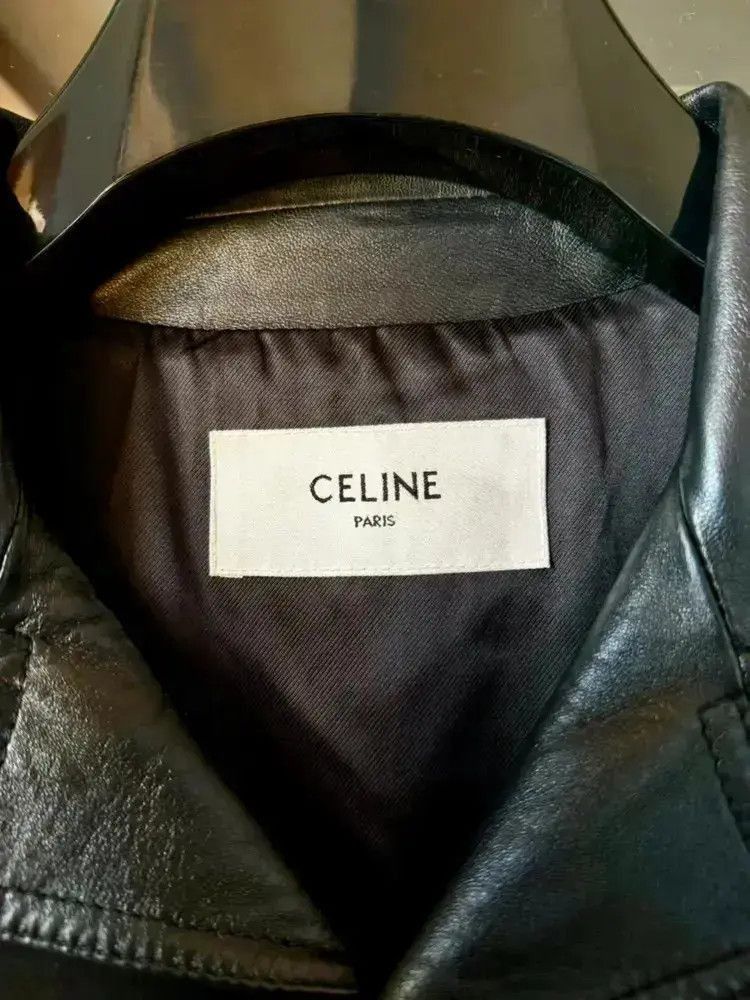 Celine Sz 50 Celine 23AW Runway Western Leather Jacket Size US M / EU 48-50 / 2 - 3 Thumbnail