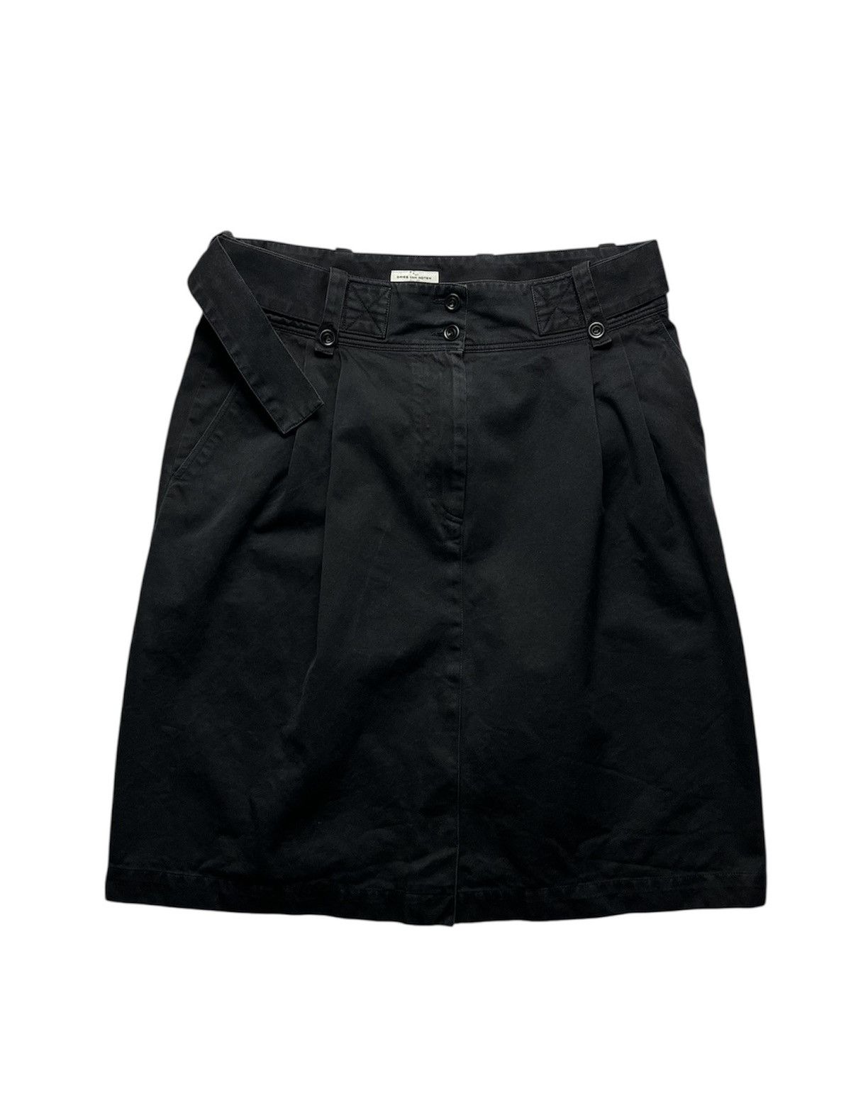 Dries van noten washed cotton skirt