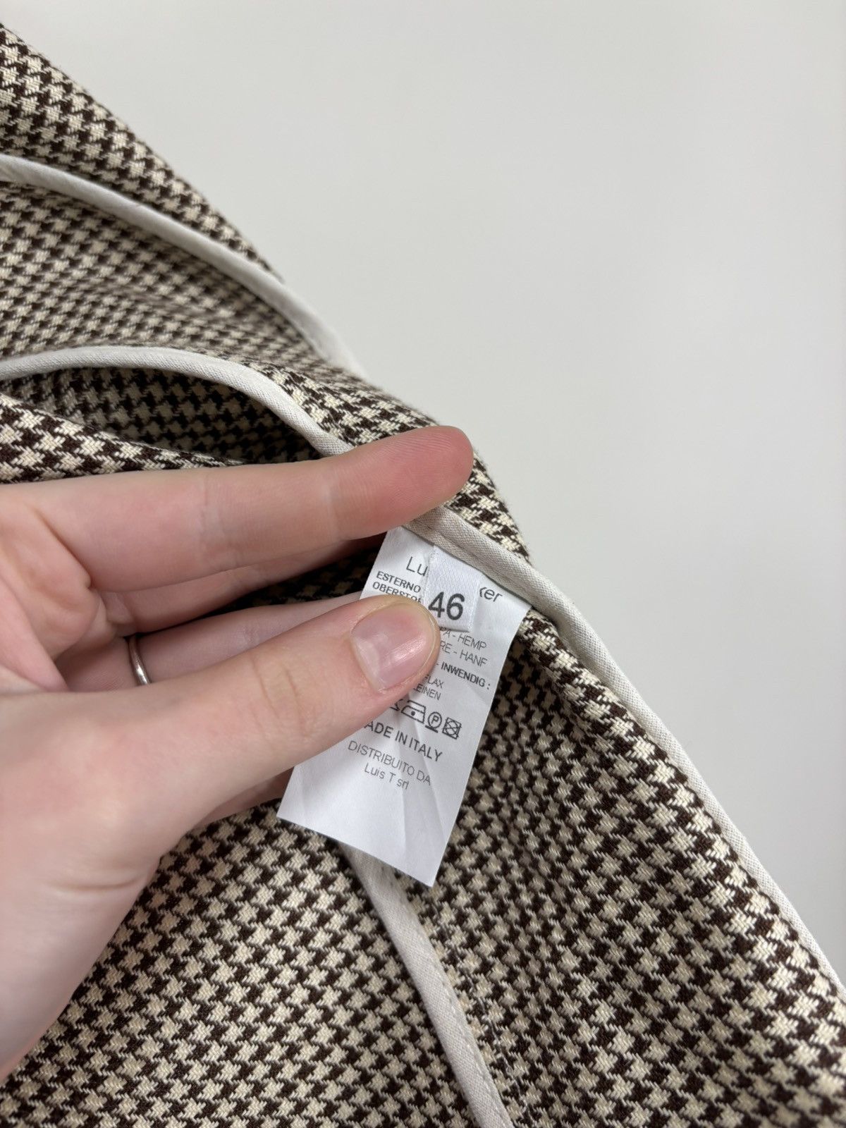 Other Luis Trenker NWT Women’s Houndstooth Hemp Blazer Jacket Size M / US 6-8 / IT 42-44 - 15 Thumbnail