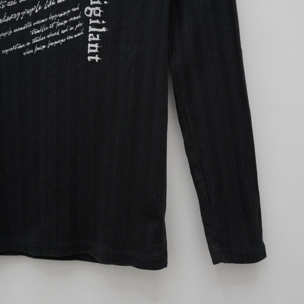 20471120 90s Sick Punk Gothic Double Layer Textured Longsleeve Size US L / EU 52-54 / 3 - 7 Thumbnail