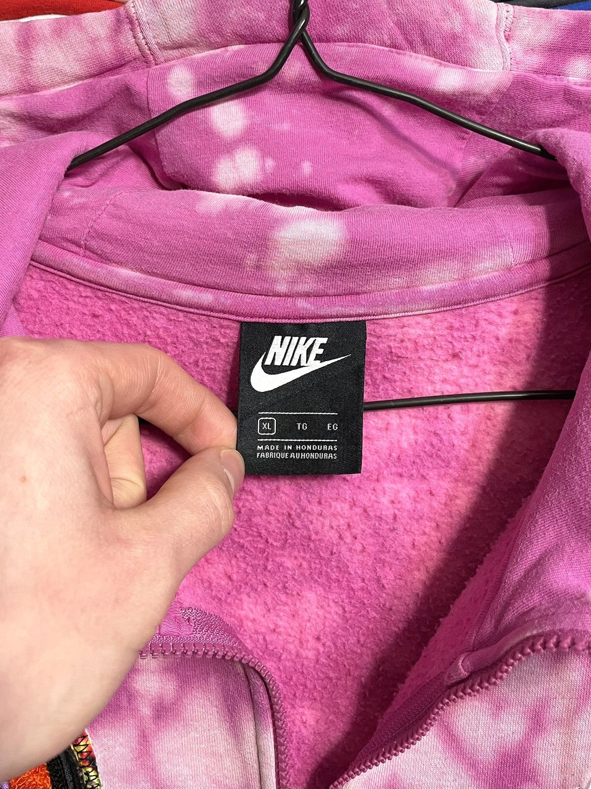Nike Nike EYBL Tie Dye Basketball NBA Zip Hoodie Size XL Pink Size US XL / EU 56 / 4 - 4 Thumbnail