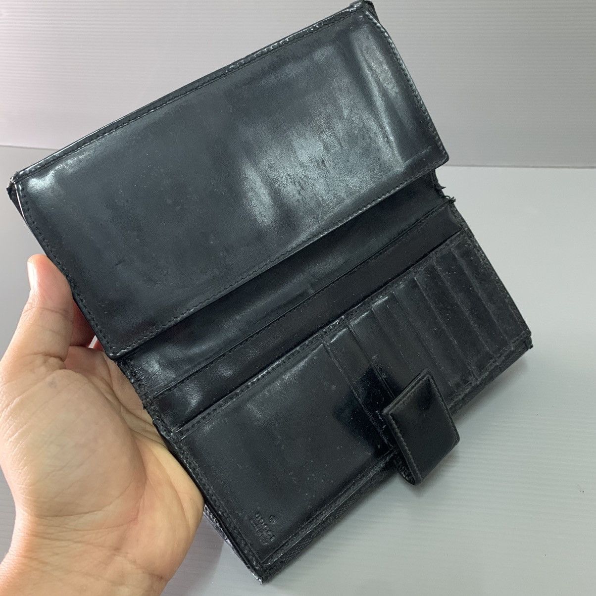Gucci Gucci Black Long Wallet Size ONE SIZE - 9 Thumbnail