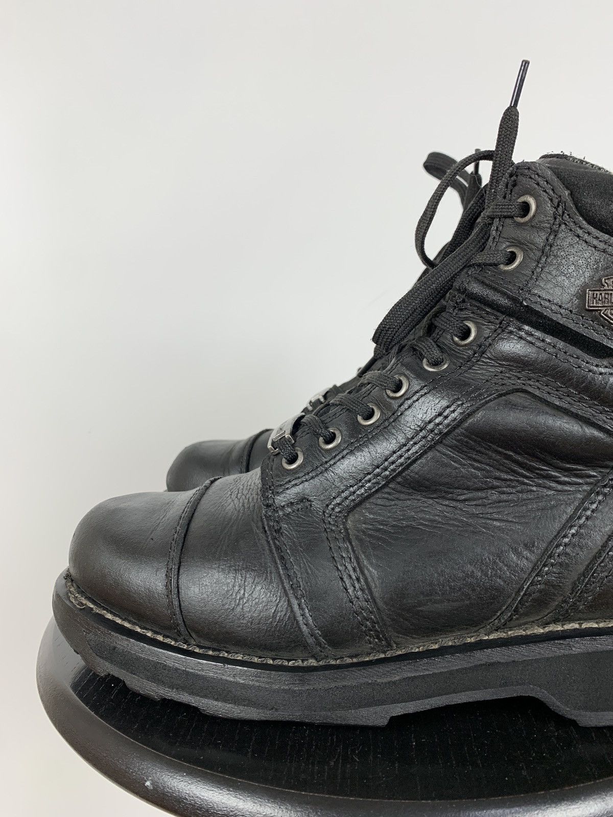 Harley Davidson Vintage Harley Davidson Black Leather Boots Size US 9 / EU 42 - 11 Thumbnail