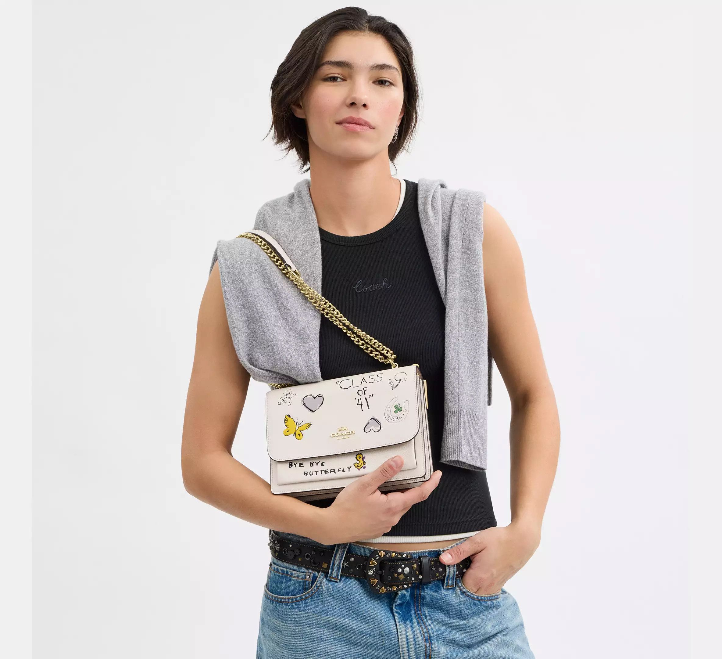 Coach Nwt Coach Klare Crossbody Bag With Sketch Print CAK15 Size ONE SIZE - 9 Thumbnail