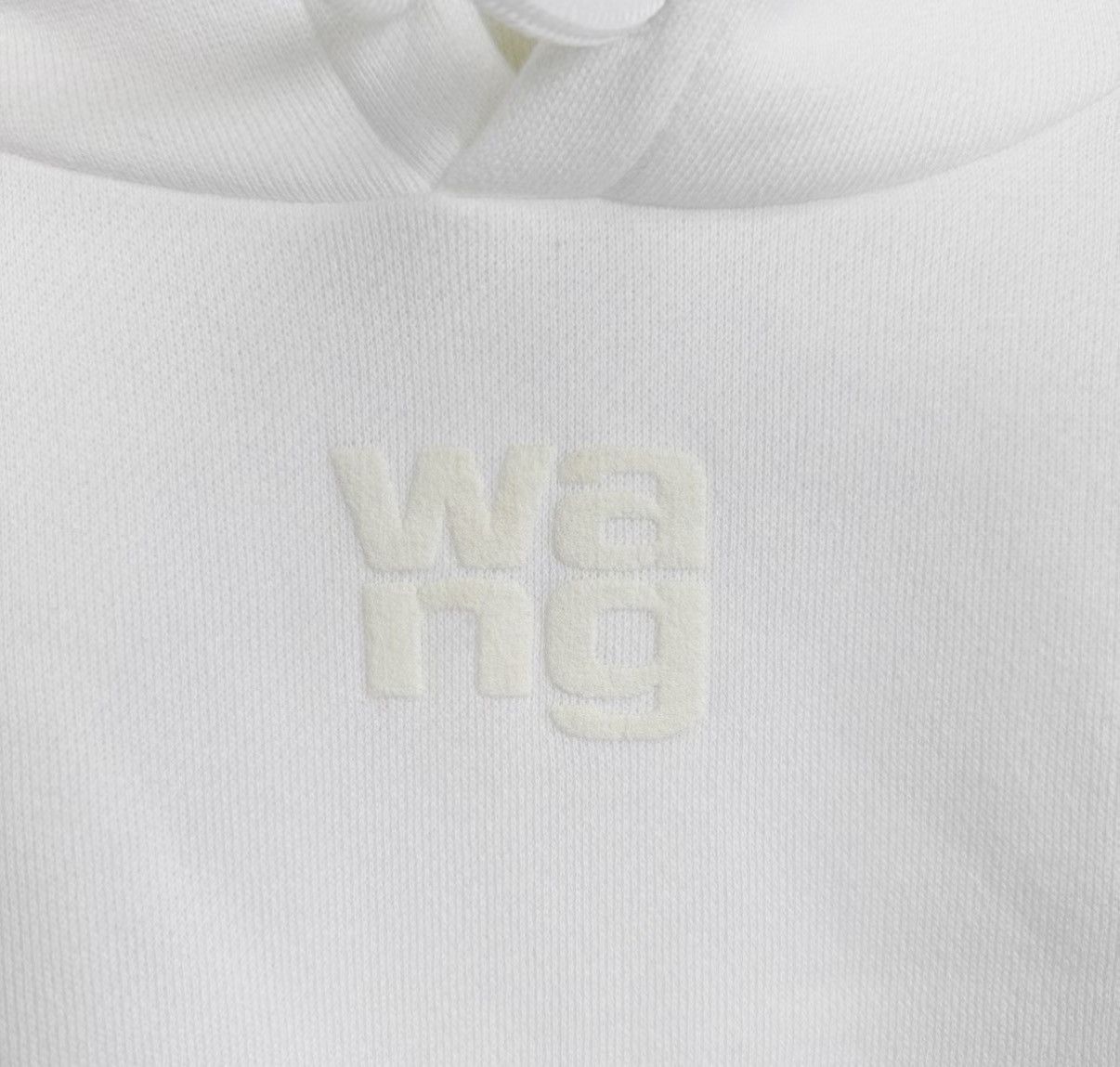 Alexander Wang Alexander Wang White Chest Foam Logo Hoodie K12 Size S / US 4 / IT 40 - 6 Thumbnail