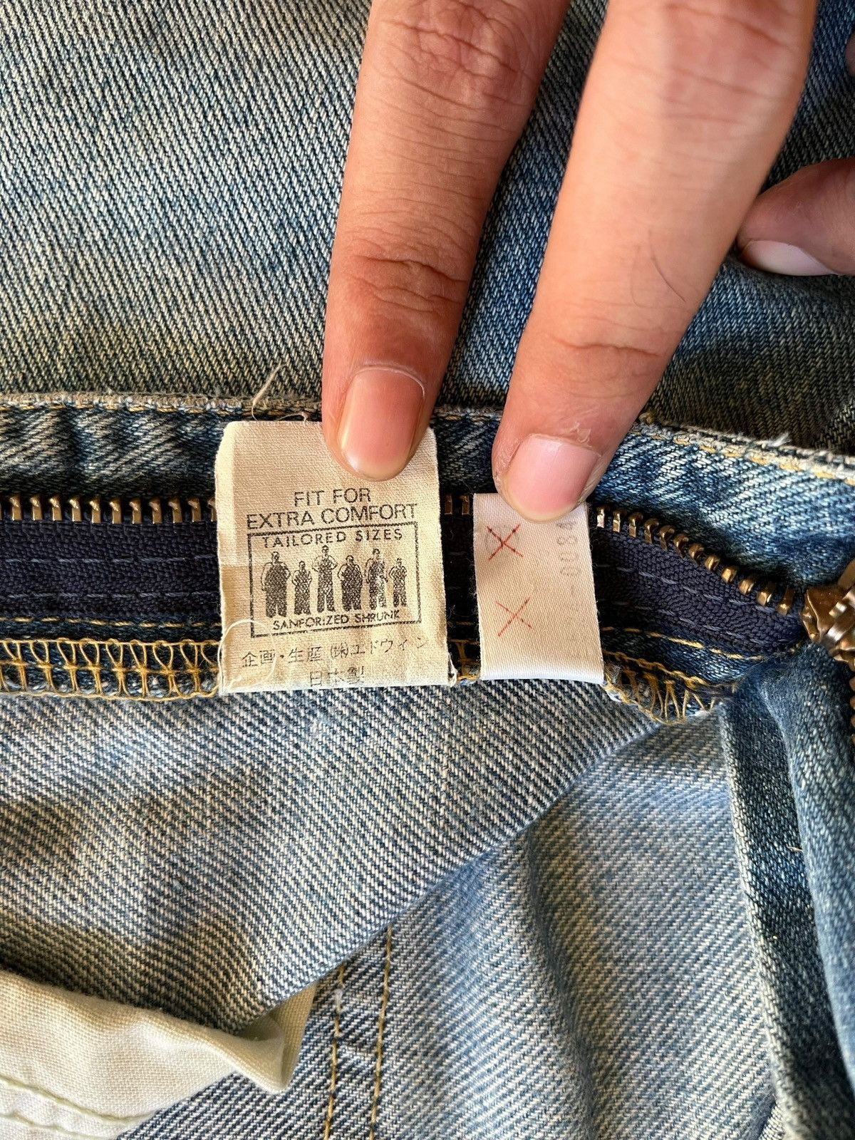 Lee Vintage 80s Lee Riders Selvedge Sanforized Baggy Jean Shorts Size US 29 - 8 Thumbnail