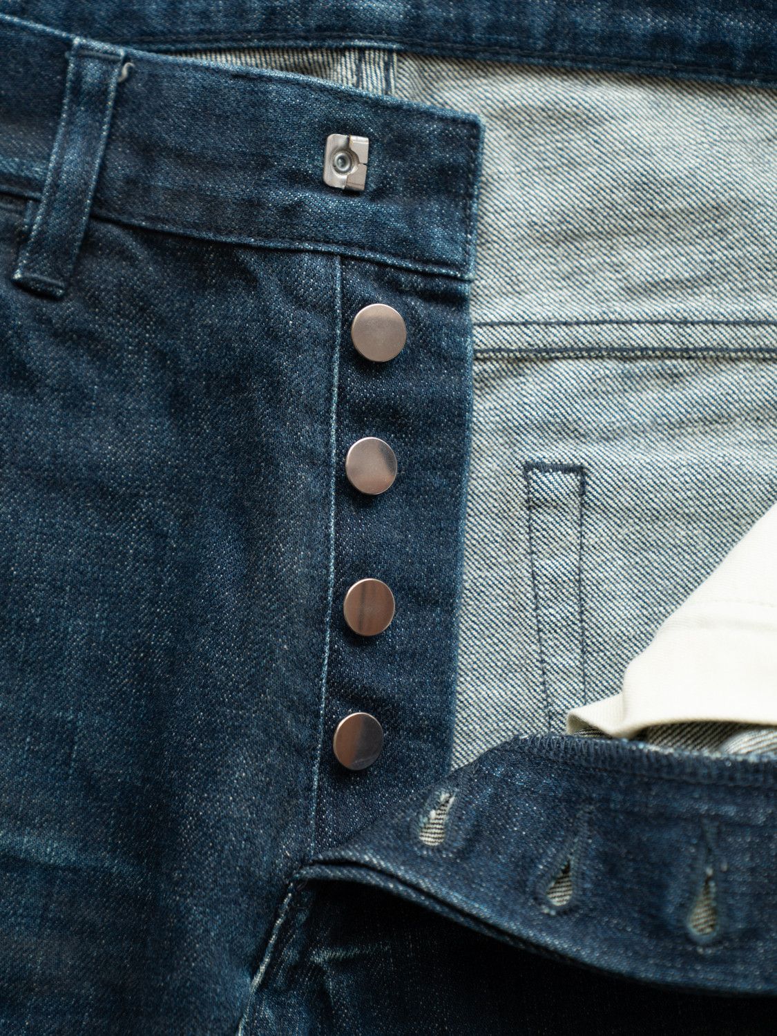 Balmain 2012FW 3D BIKER DEEP BLUE DENIM Decarnin Era Style Size US 27 - 12 Thumbnail