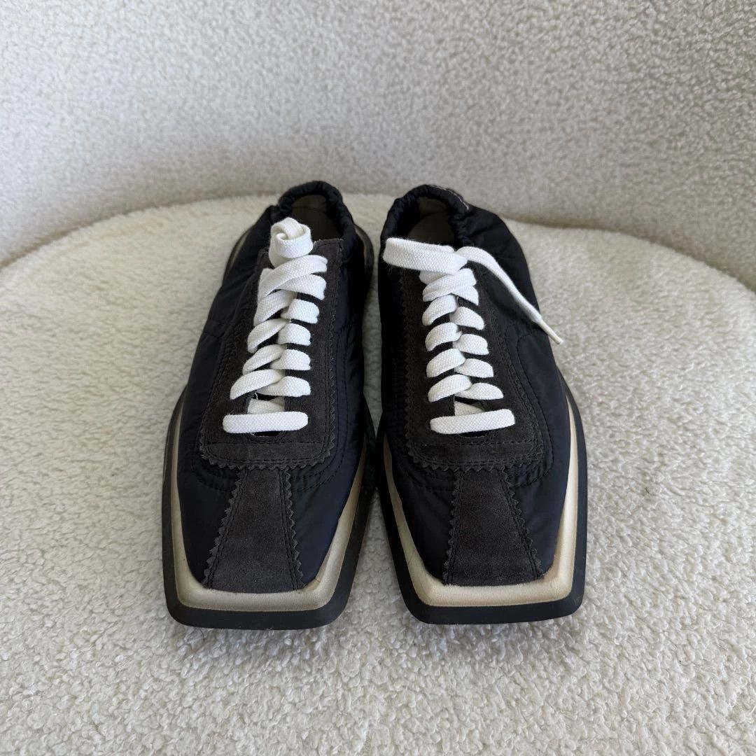 MM6 MM6 Black Square Toe Sneaker 37 #4004 Size US 6.5 / IT 36.5 - 3 Thumbnail