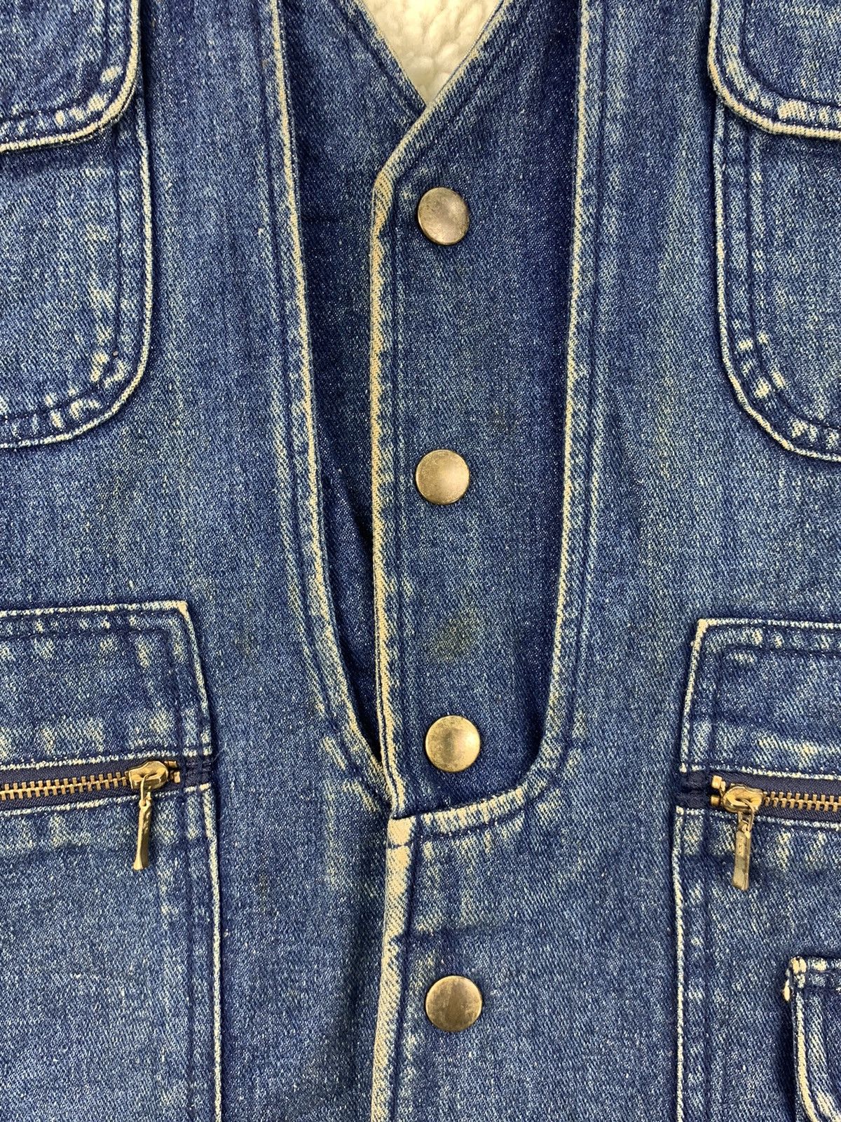 Vintage Vintage Denim Jacket Wood Crane Vest Size US M / EU 48-50 / 2 - 7 Thumbnail