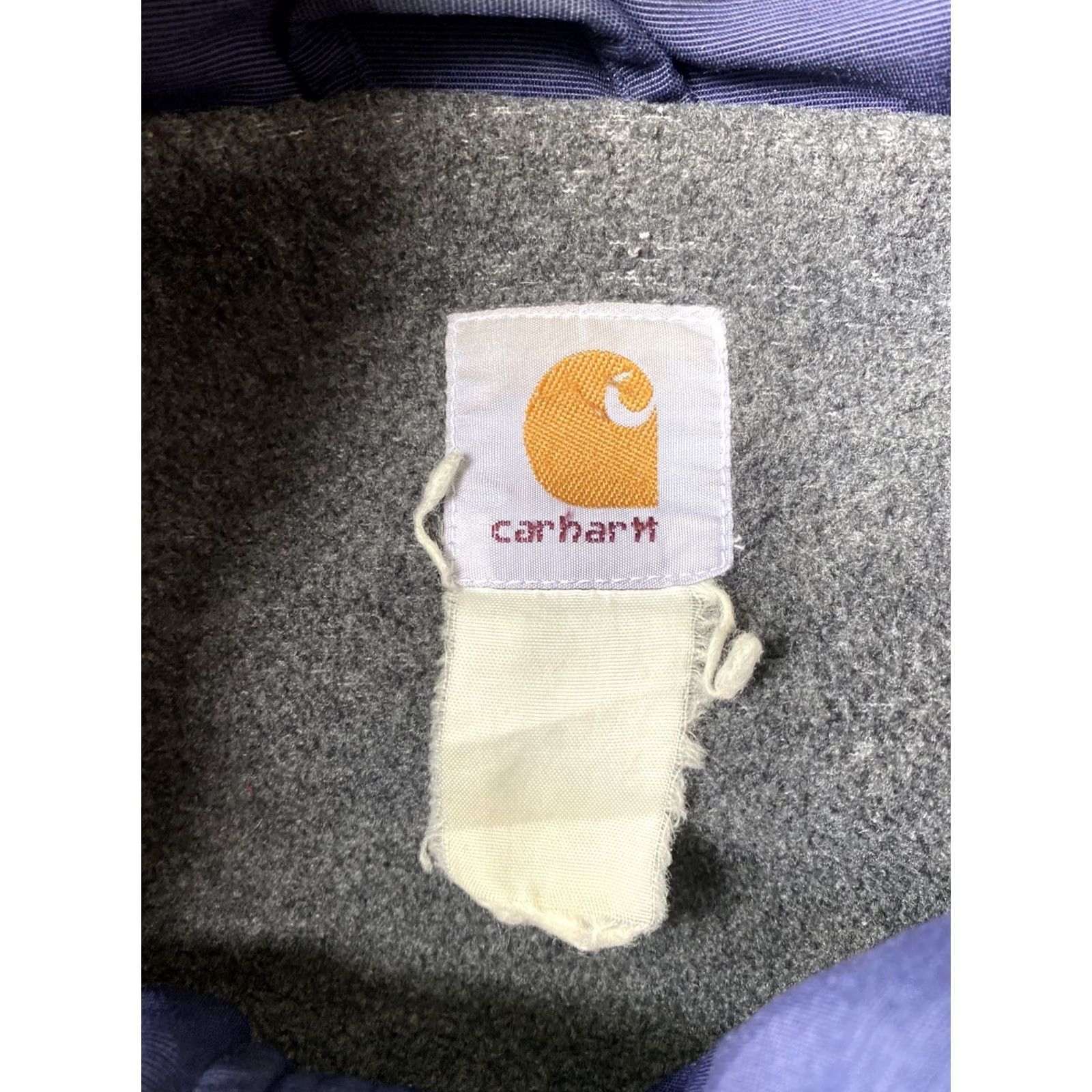 Carhartt VINTAGE Carhartt Full Zip Fleece Lined Coat Jacket Mens XL Navy Blue 90s Bomber Jacket Size US XL / EU 56 / 4 - 2 Thumbnail