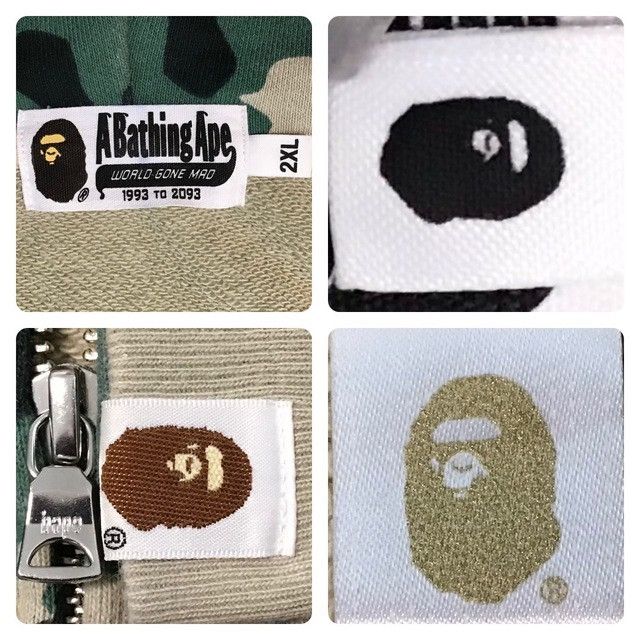 Bape BAPE woodland camo college logo full zip hoodie APE 2XL XXL Size US XXL / EU 58 / 5 - 7 Thumbnail