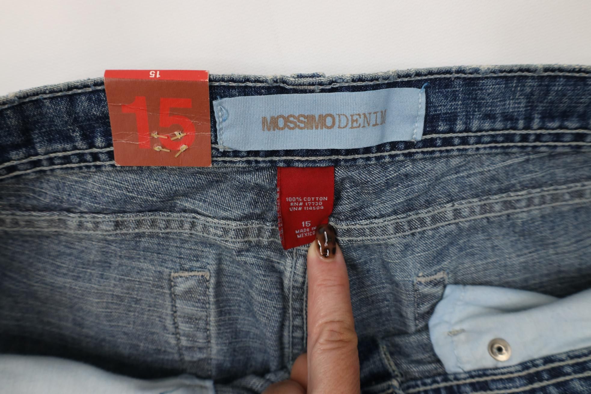 Vintage Deadstock Vintage Y2K 2005 Mossimo Flower Wide Leg Jeans Size 36" / US 14 / IT 50 - 11 Thumbnail