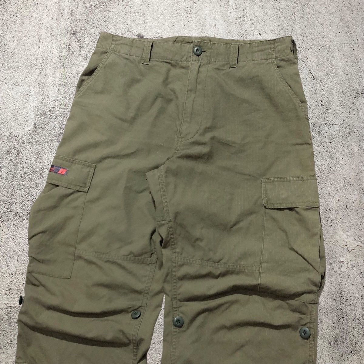Wtaps 🇯🇵 2000s Wtaps Trousers Cotton Ripstop Cargo Pants Green Army Size US 34 / EU 50 - 4 Thumbnail