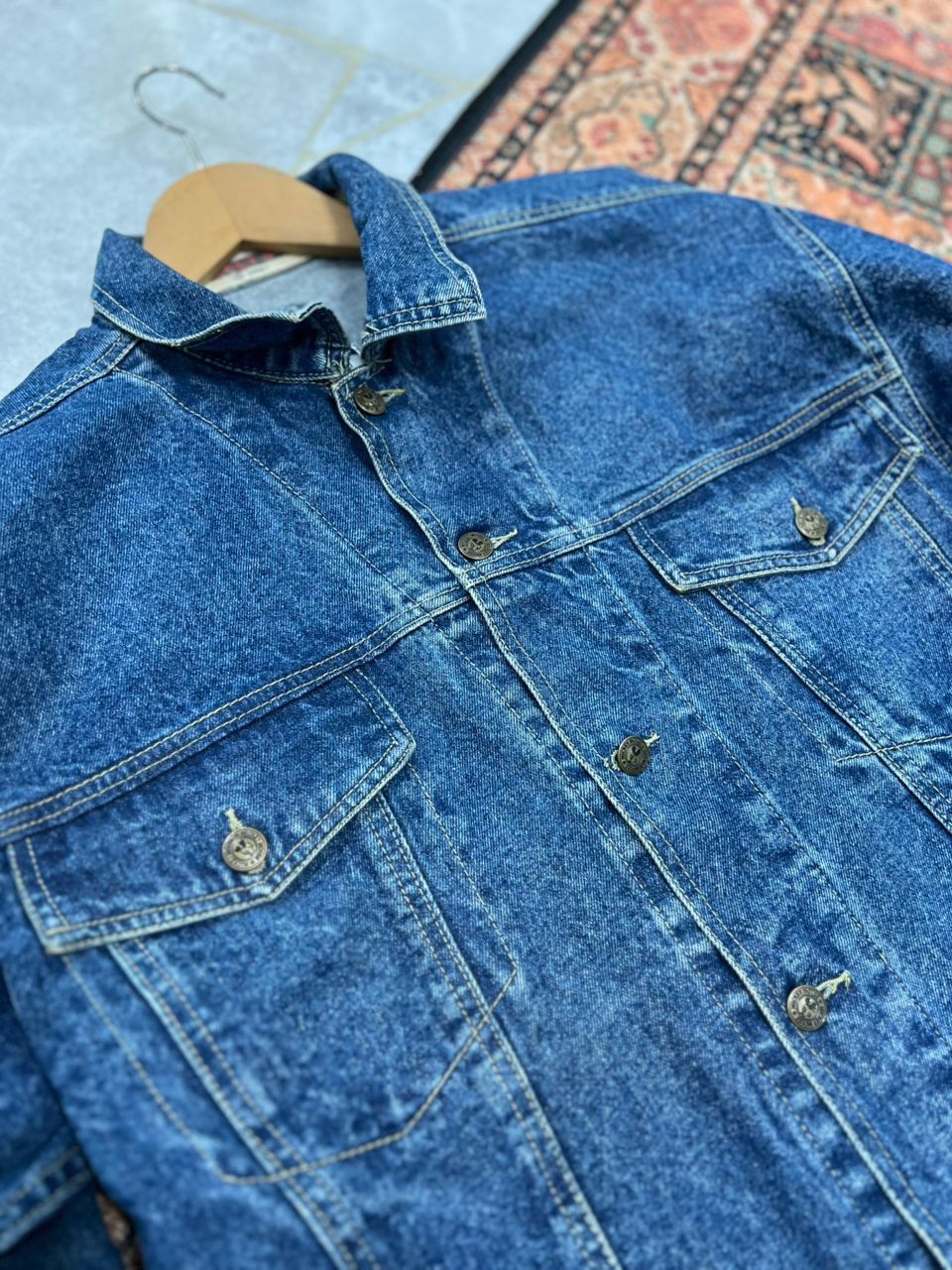 Mickey Mouse × Vintage Vintage 1990’s Mickey Mouse Denim Jacket Size US L / EU 52-54 / 3 - 5 Thumbnail