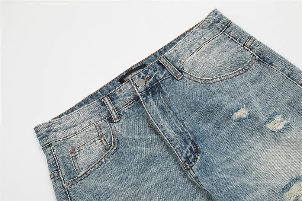 Japanese Brand × Jean Washed distressed casual gradient ripped jeans Size US 32 / EU 48 - 6 Thumbnail