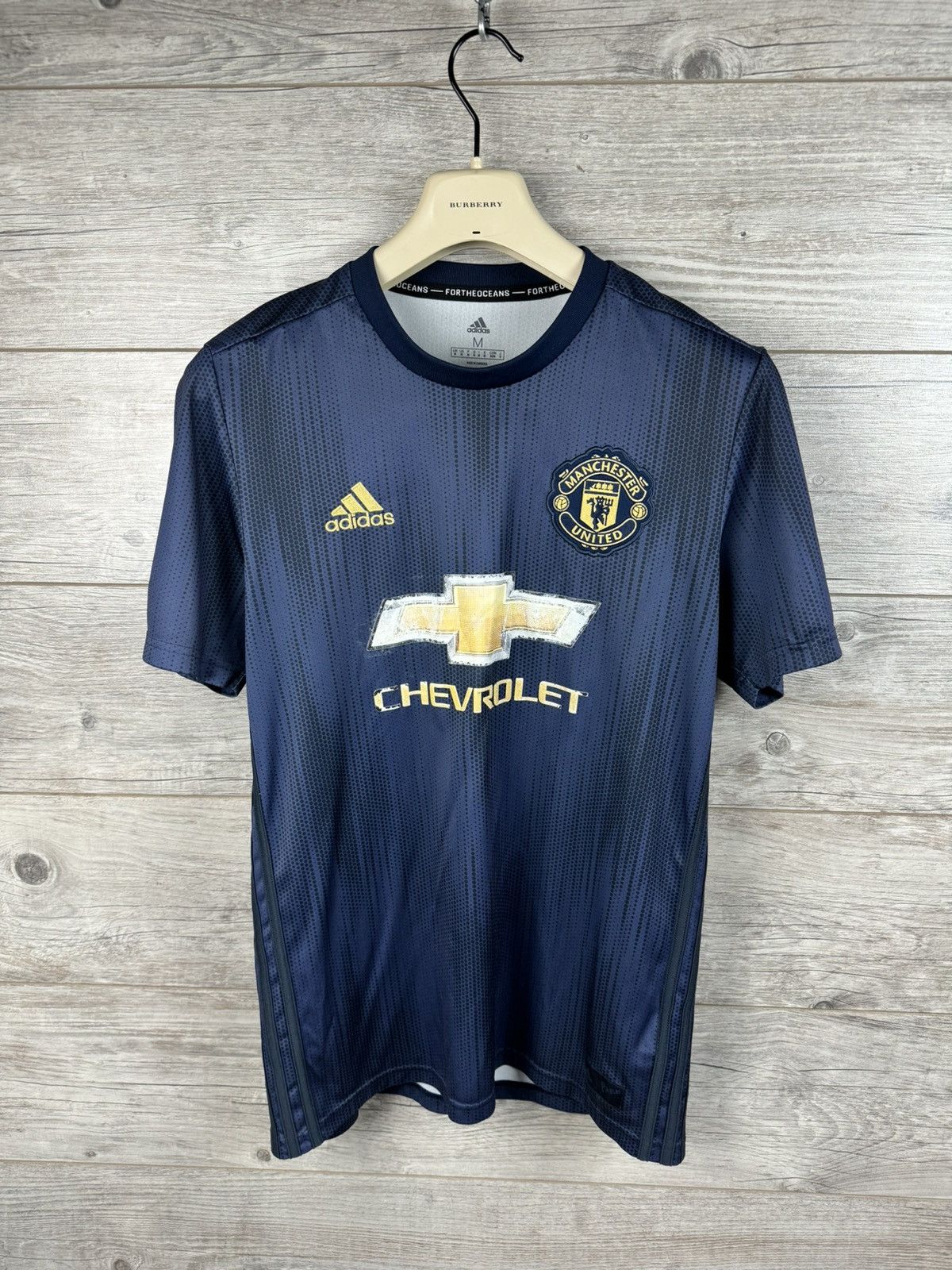 Adidas FOOTBALL T-SHIRT ADIDAS MANCHESTER UNITED SIZE M JERSEY Size US M / EU 48-50 / 2 - 3 Thumbnail