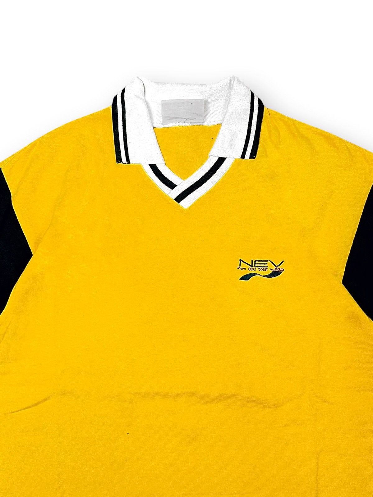 Vintage 90s Nev Future Shapes Two Tone Vintage Polo Shirt Size US M / EU 48-50 / 2 - 2 Thumbnail