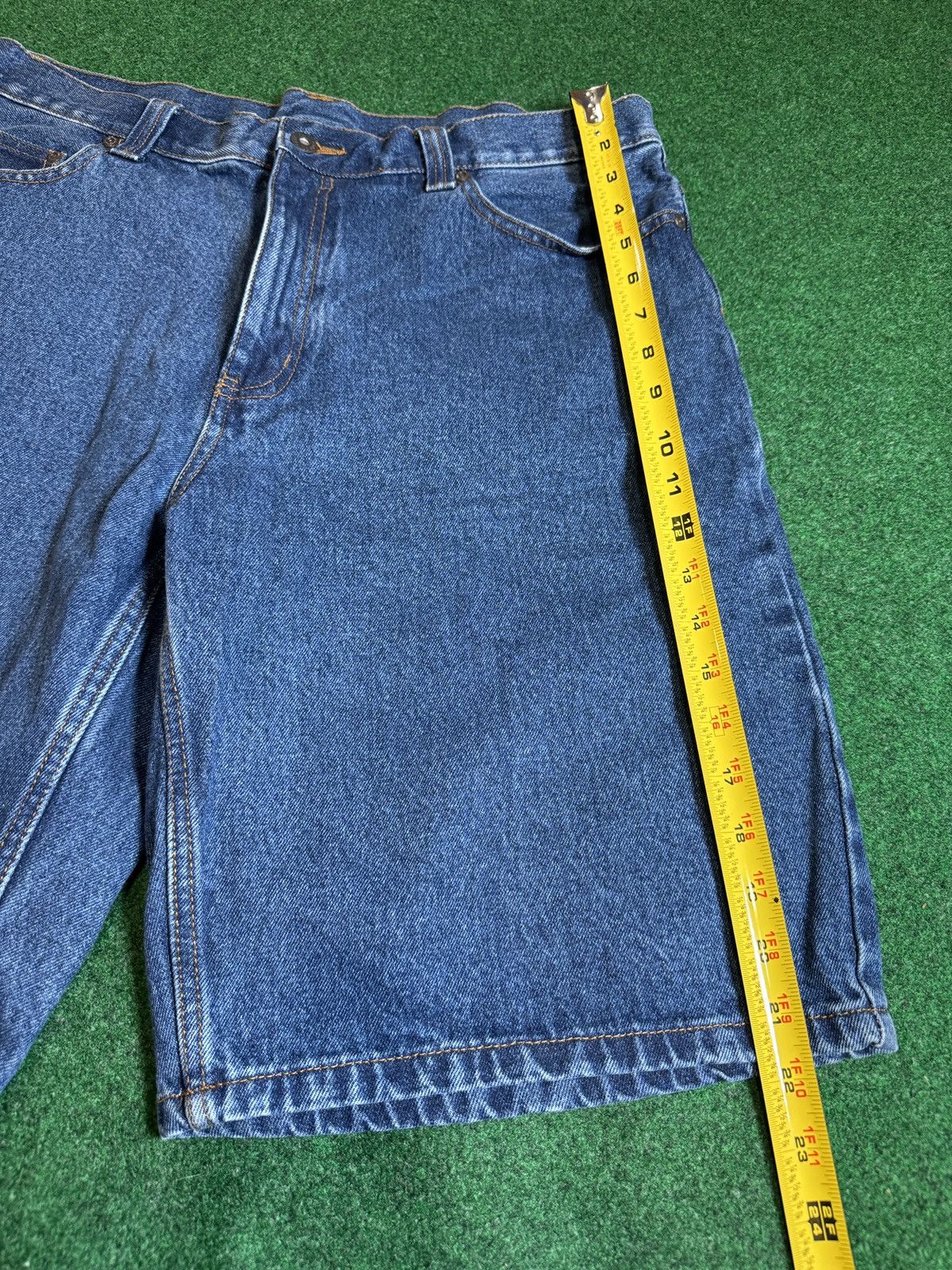 Route 66 Y2K Baggy Below Knee Hip Hop Jorts Route 66 13” Denim Shorts Size US 36 / EU 52 - 7 Thumbnail