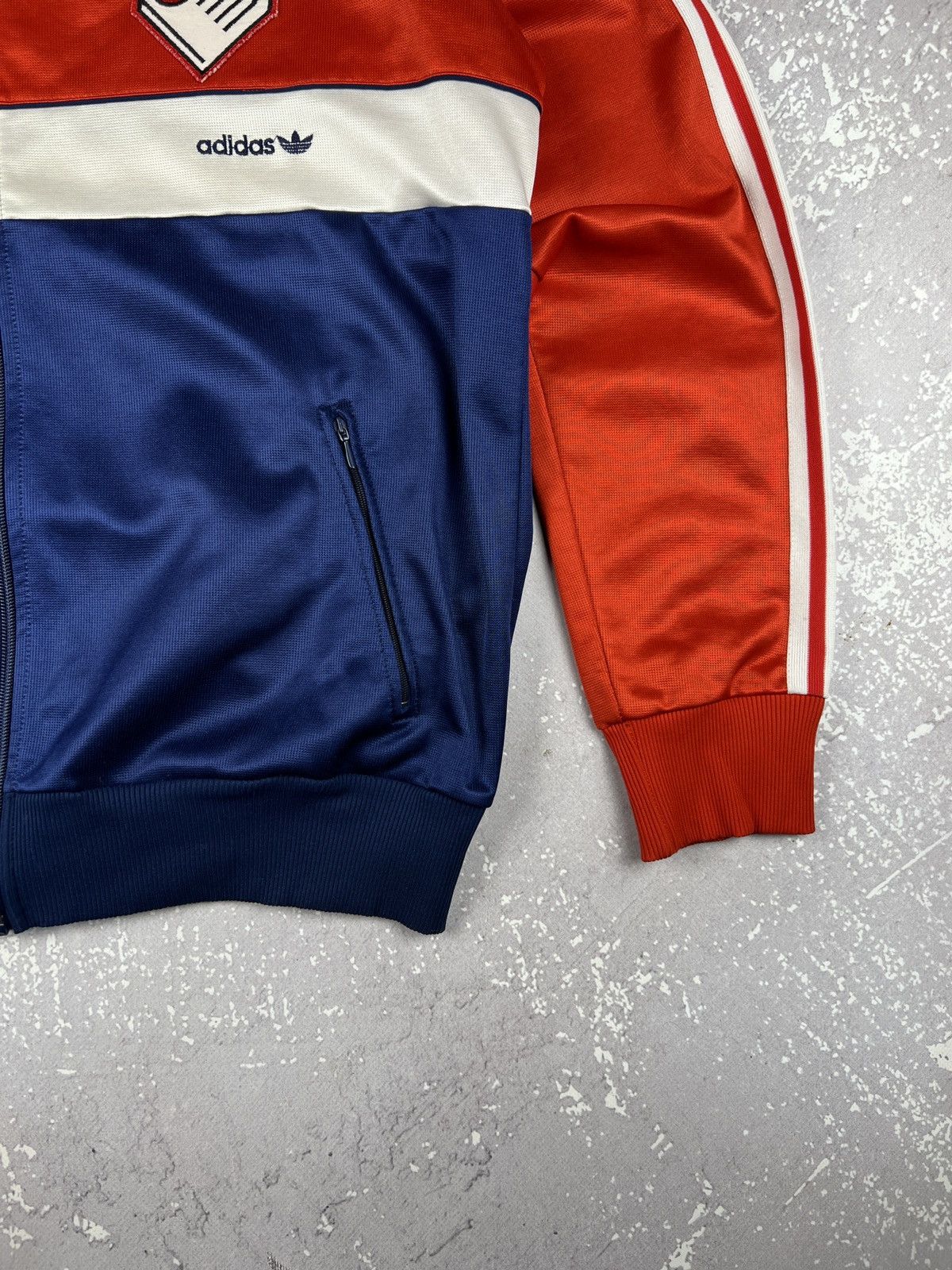 Adidas RARE 80s 90s Adidas Switzerland Track Jacket West Germany Size US L / EU 52-54 / 3 - 5 Thumbnail