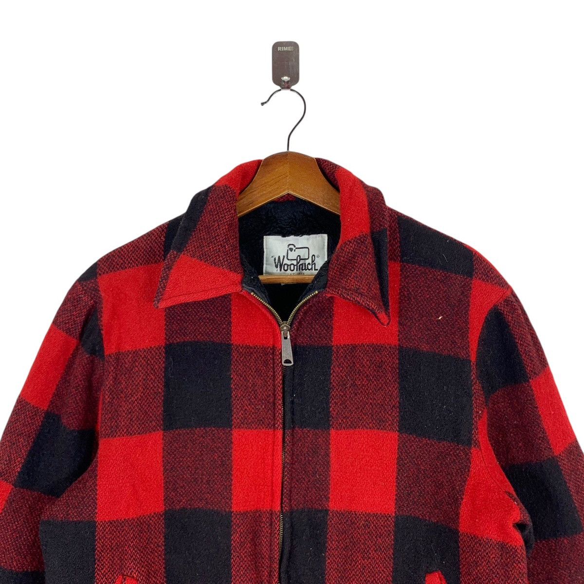 Woolrich Woolen Mills ⚡️🔥 VINTAGE WOOLRICH RED TARTAN WOOL ZIPPER JACKET Size US M / EU 48-50 / 2 - 4 Thumbnail