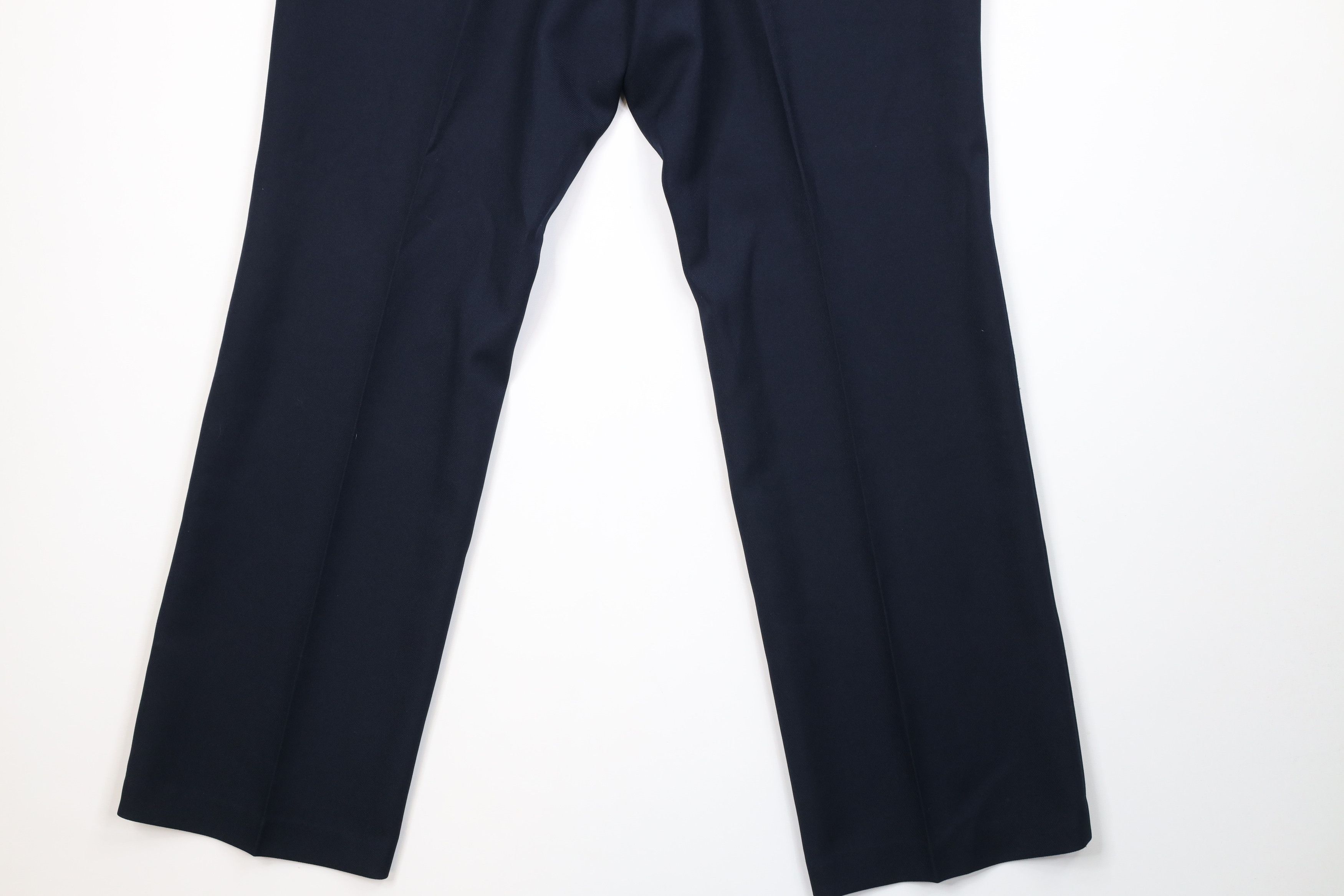 Levi's Vintage 70s Levis Knit Flared Wide Leg Chino Pants Blue USA Size US 36 / EU 52 - 11 Thumbnail
