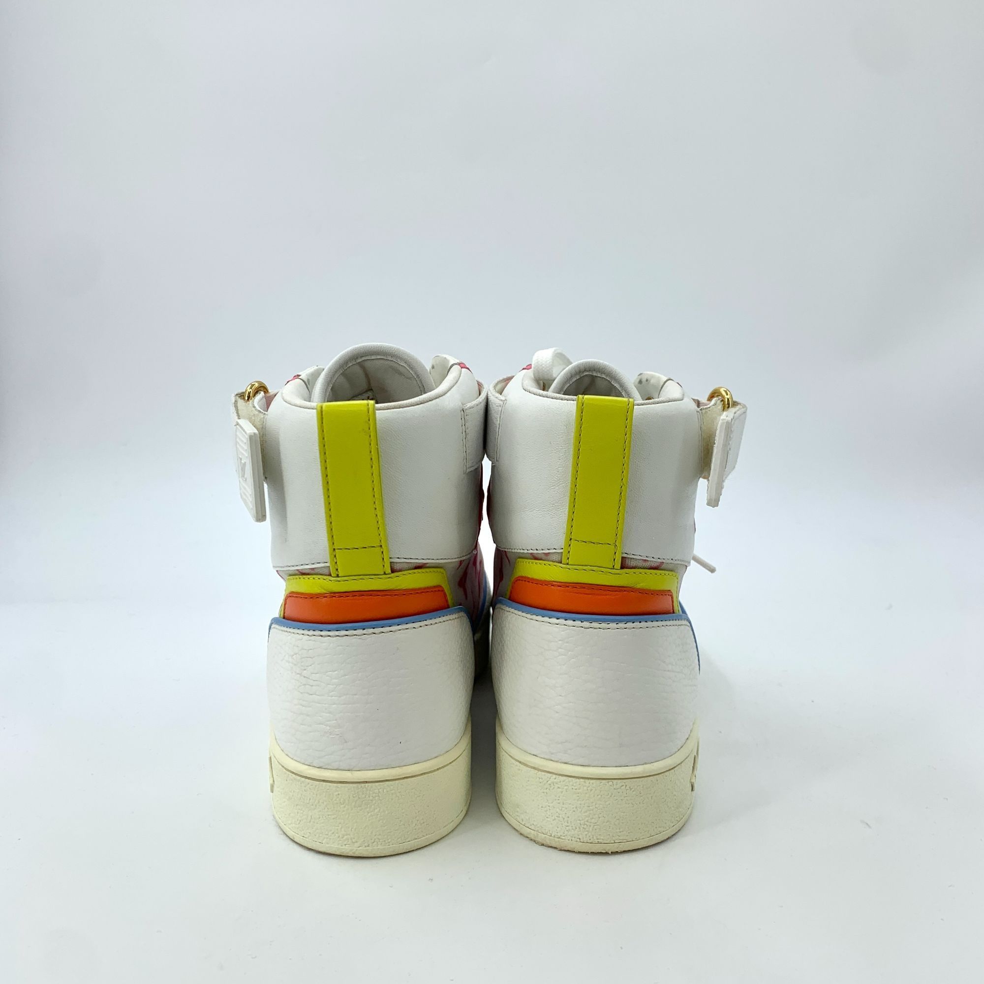 Louis Vuitton Louis Vuitton Color-Blocked Monogram Logo High-Top Sneakers Size US 9.5 / IT 39.5 - 8 Thumbnail