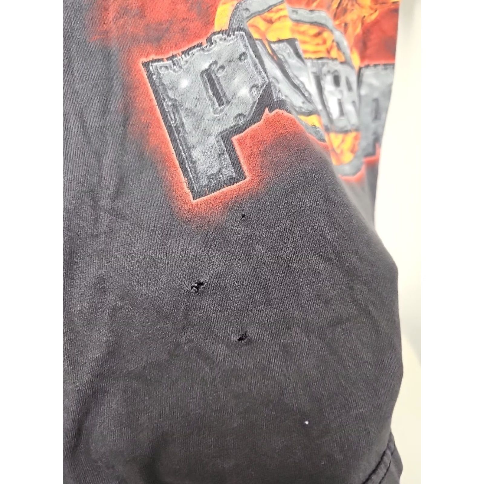Vintage VINTAGE Pantera Cowboys From Hell tee Large band 90s Rock Concert Mens T-Shirt Black Cotton 2000s Double-Sided Hanes Regular Size US 33 - 6 Thumbnail