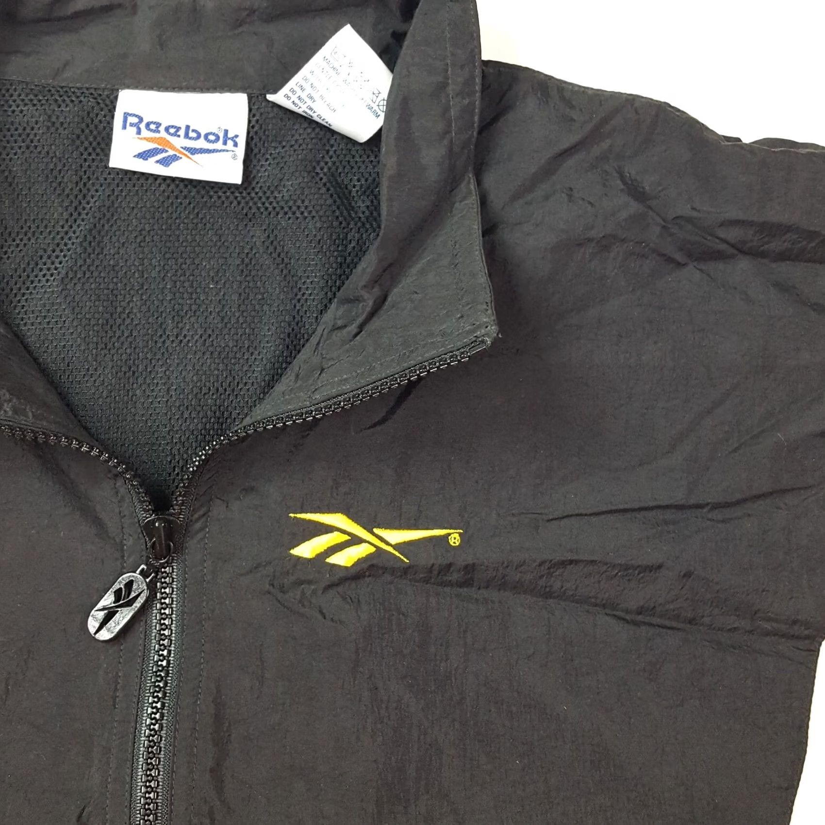 Reebok VINTAGE Reebok Jacket Womens M Zip Up Long Sleeve Black 90s Sports Retro - Size M / US 6-8 / IT 42-44 - 4 Thumbnail