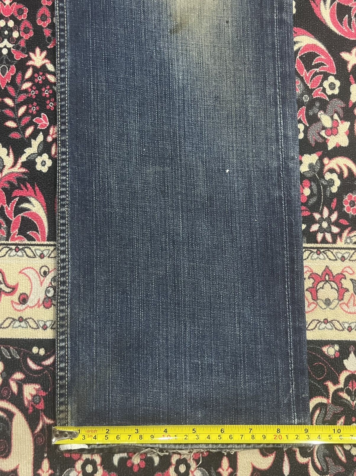 Gap × Yeezy Gap Blue Washed Paint Splattered Distressed Straight Jeans Size US 34 / EU 50 - 17 Thumbnail