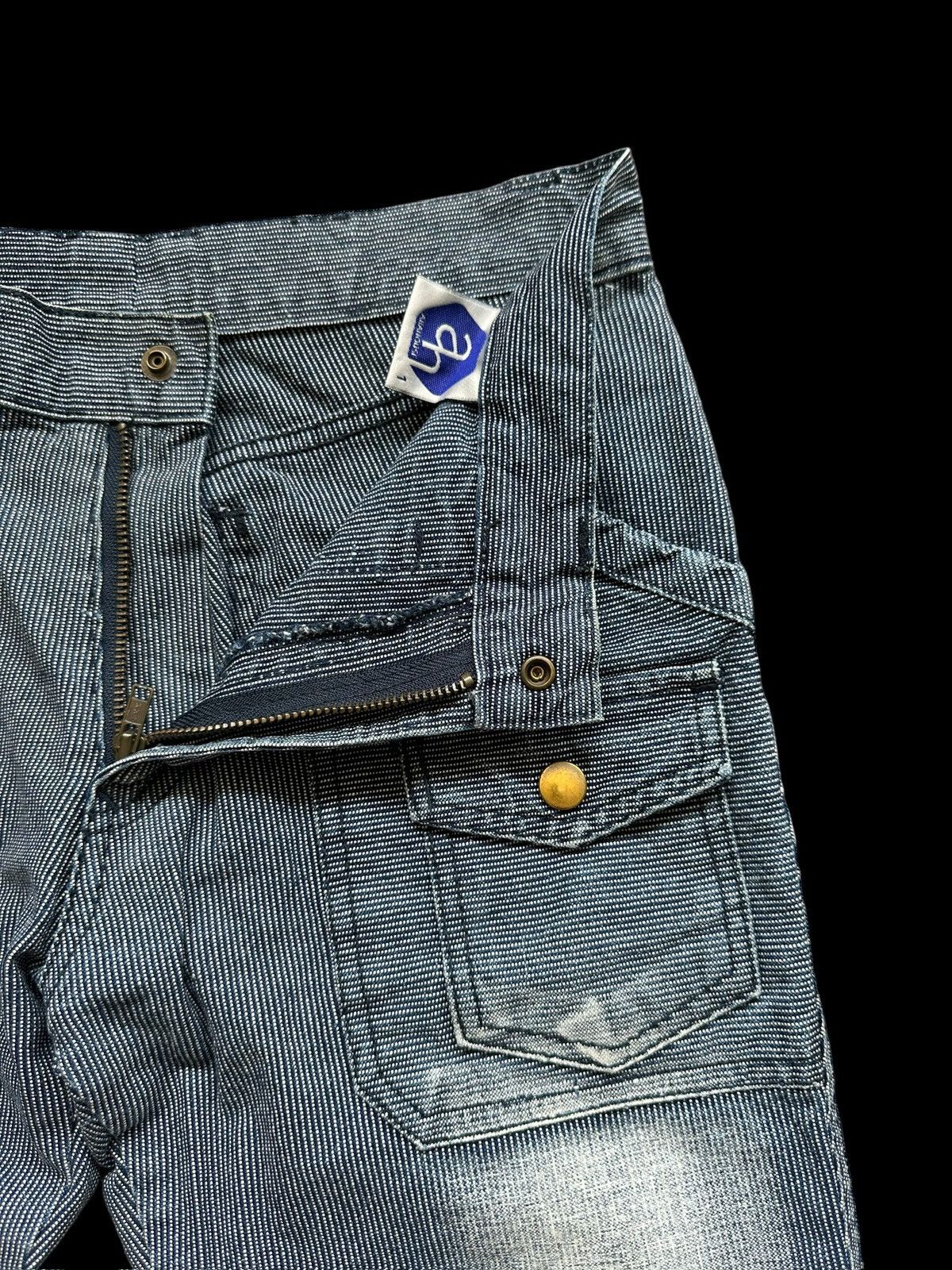 5351 POUR LES HOMMES 00's ABAHOUSE wabash striped denim jeans Size US 28 / EU 44 - 5 Thumbnail