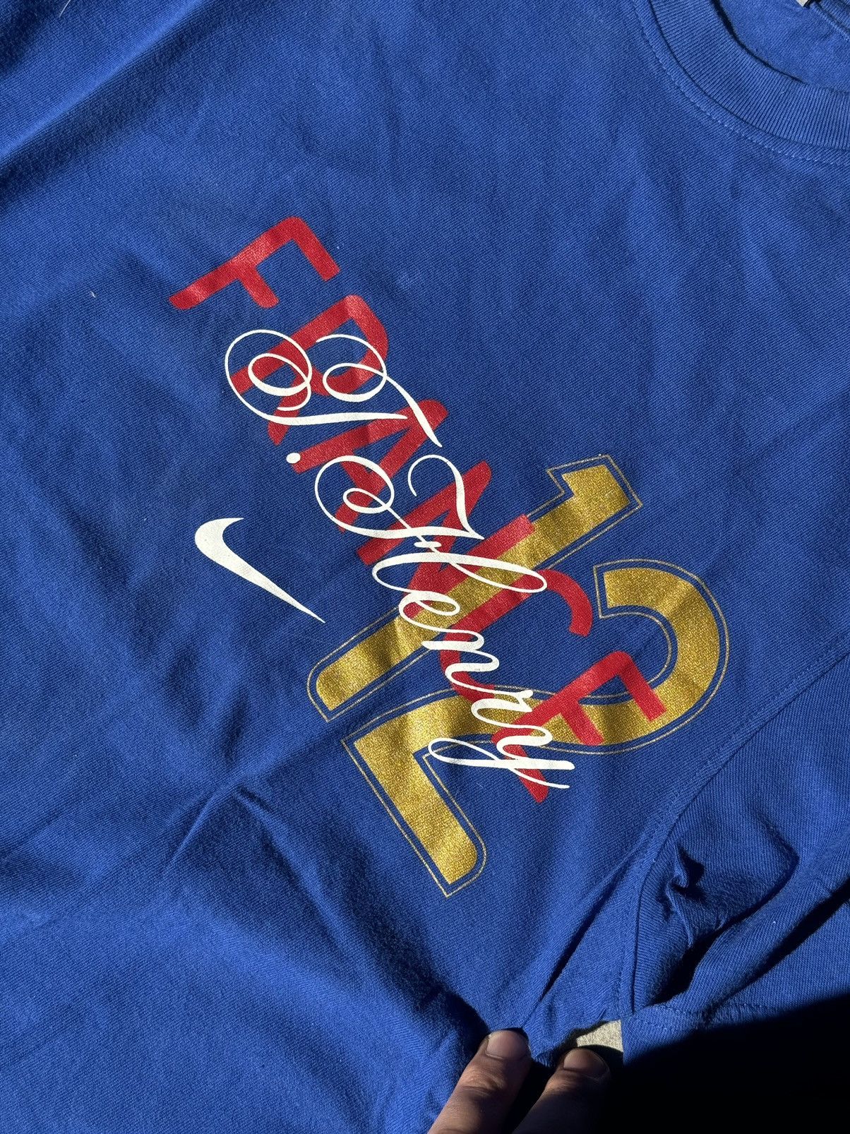 Nike × Vintage Y2K Nike France #12 Henry Blue Soccer Tee Vintage Size US M / EU 48-50 / 2 - 6 Thumbnail