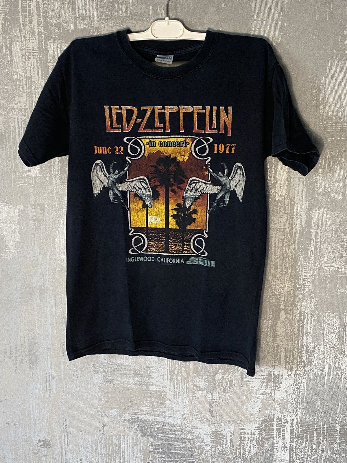 Led Zeppelin Led Zeppelin Inglewood 77 Concert Reprint T shirt 2007 Size US S / EU 44-46 / 1 - 1 Thumbnail