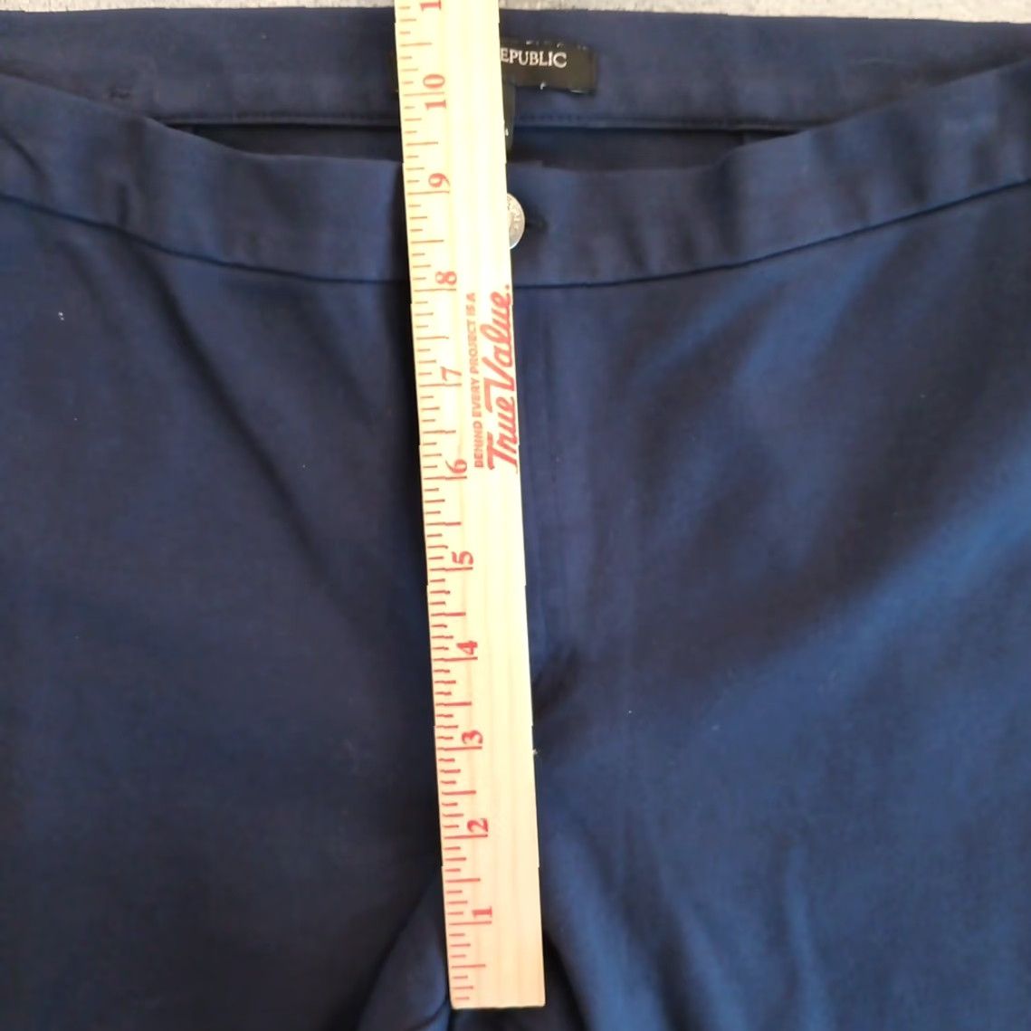 Banana Republic Banana Republic Pants Ankle Womens Size 6 Blue Skinny 29x27 Mid Rise Stretch Satin? (No) Size 28" / US 6 / IT 42 - 3 Thumbnail