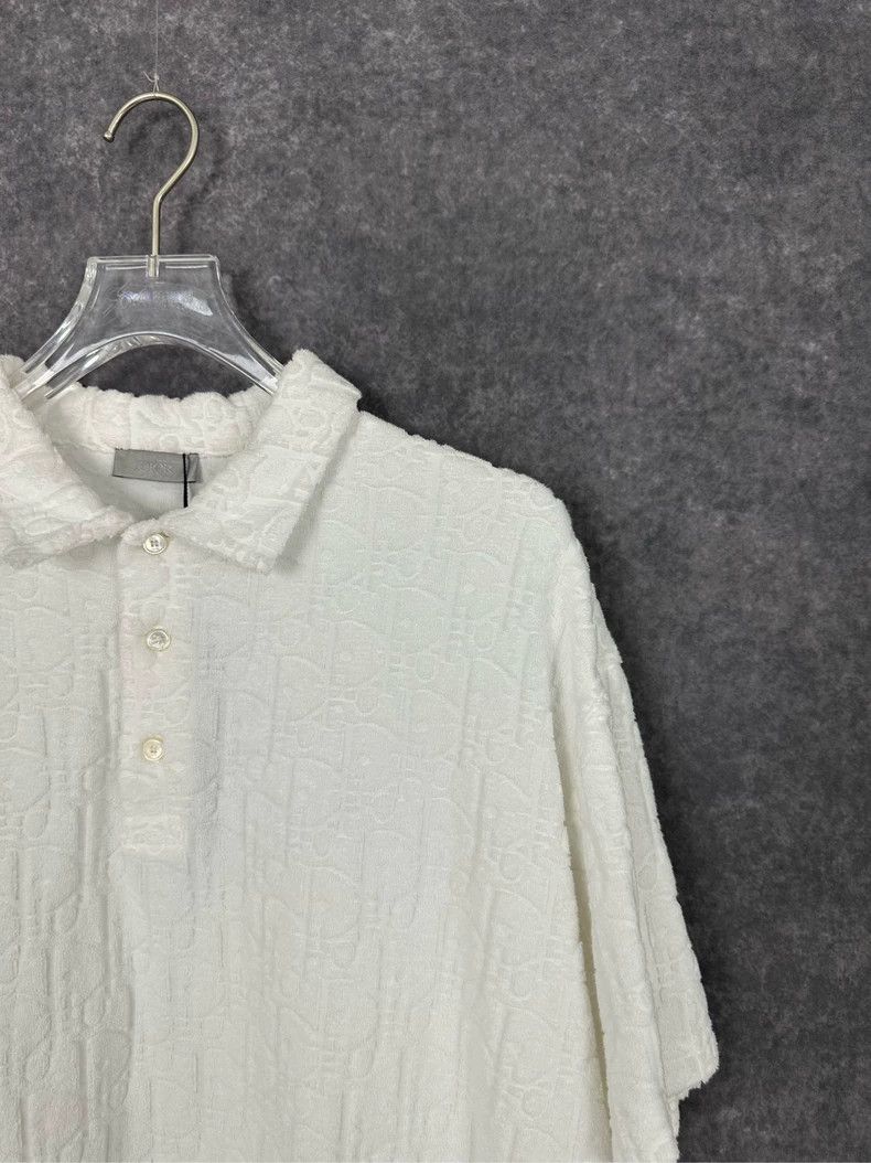 Dior Dior Old flower towel full print polo short sleeves Size US XXL / EU 58 / 5 - 5 Thumbnail
