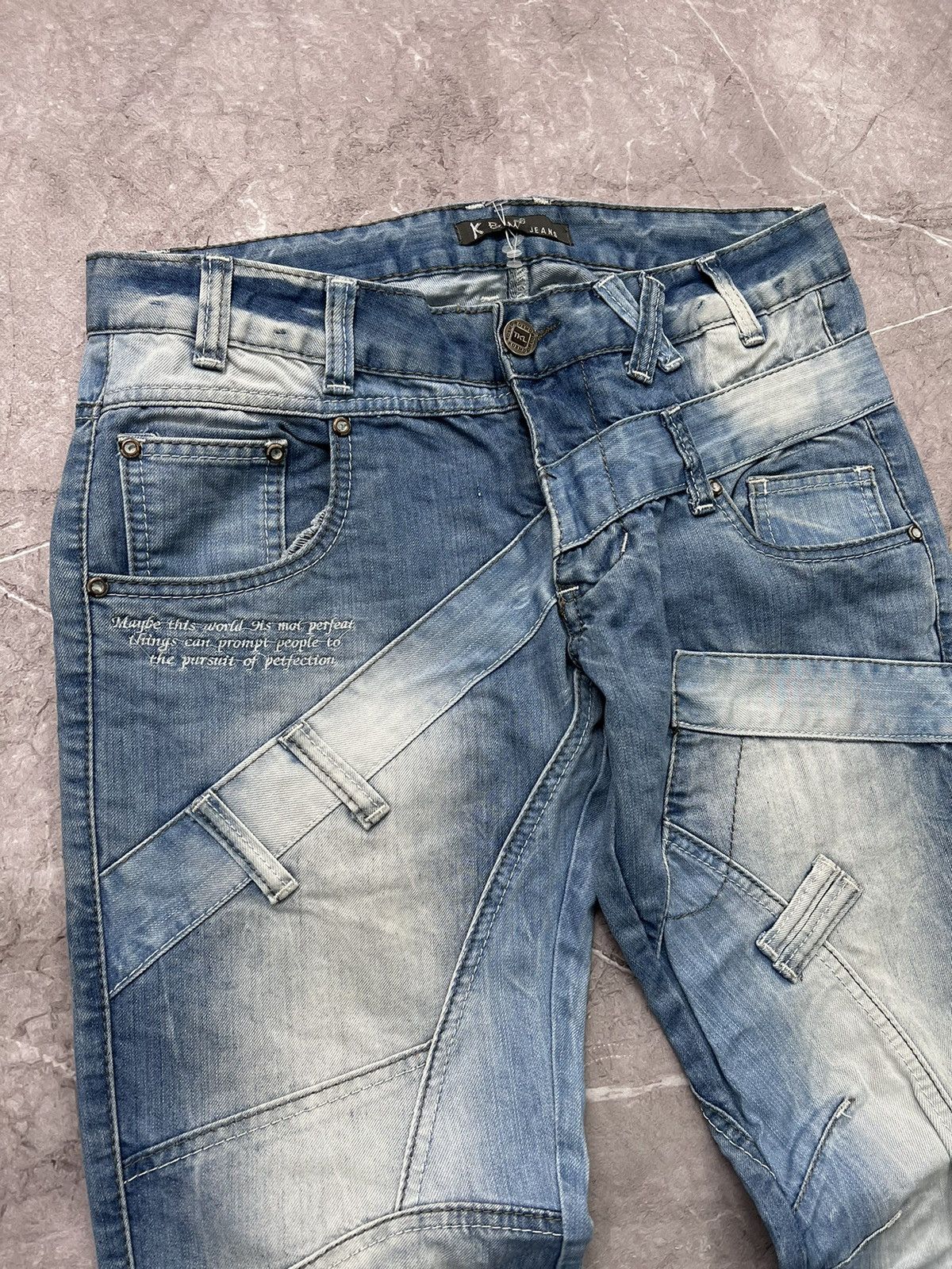 Designer × Japanese Brand × Vintage washed diesel style loose baggy skate work cargo pants Size US 32 / EU 48 - 4 Thumbnail