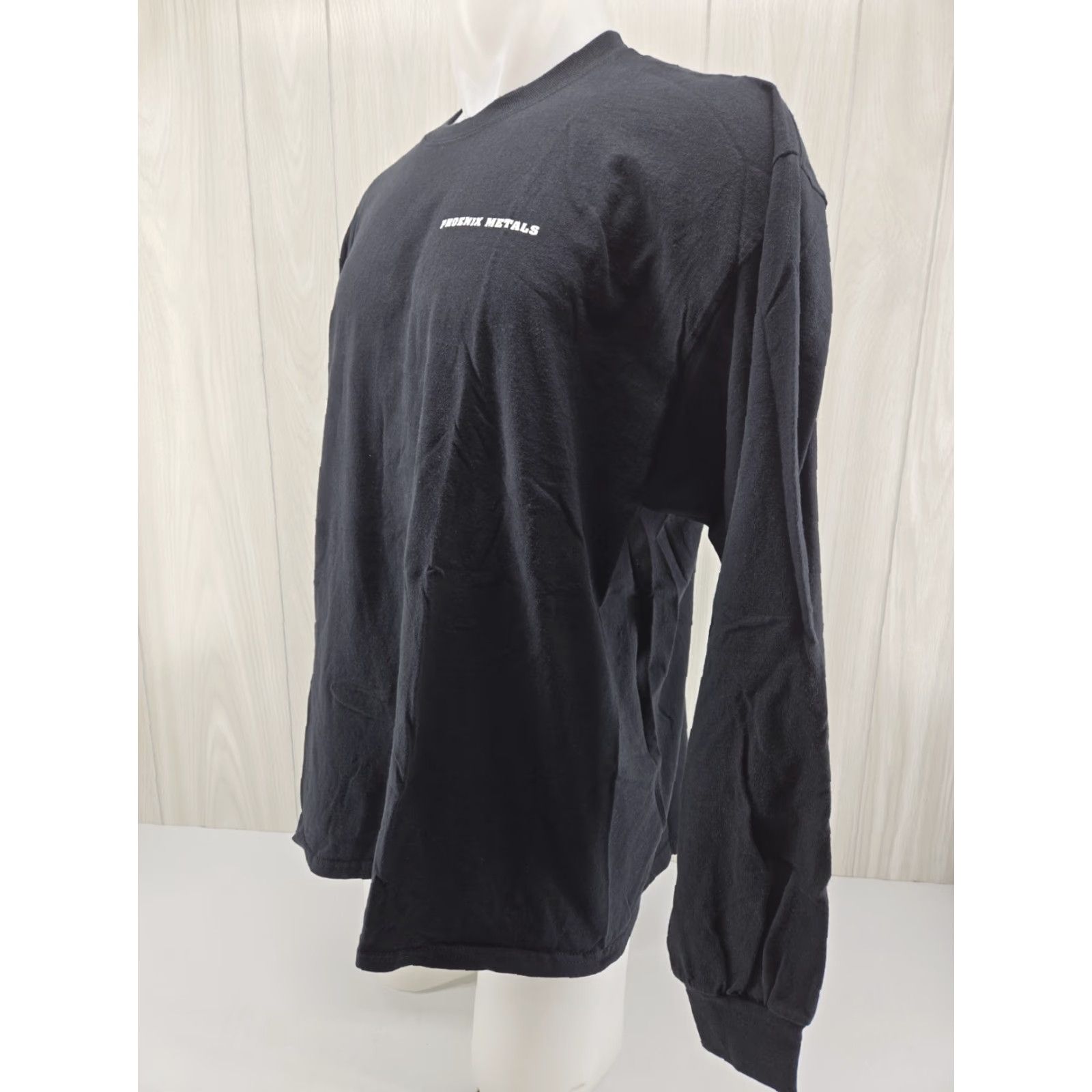 Vintage PHOENIX METALS Black Cotton Long Sleeve T-Shirt 2XL Mens Shirt Crew Neck Logo 100% Cotton Vintage? No Size US XXL / EU 58 / 5 - 4 Thumbnail