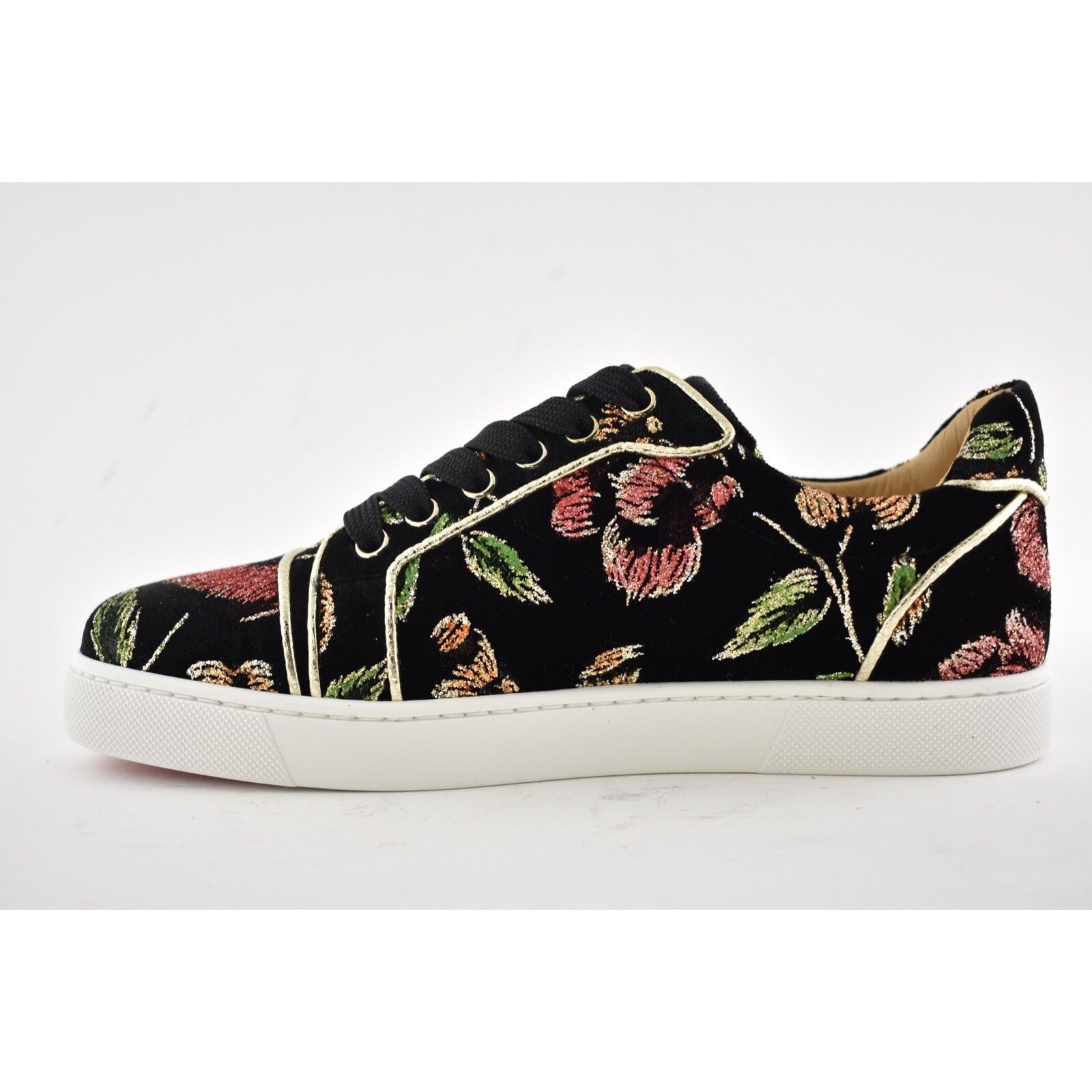Christian Louboutin Christian Louboutin Flat Black Velvet Low Top Sneaker 41 Size US 11 / IT 41 - 9 Thumbnail