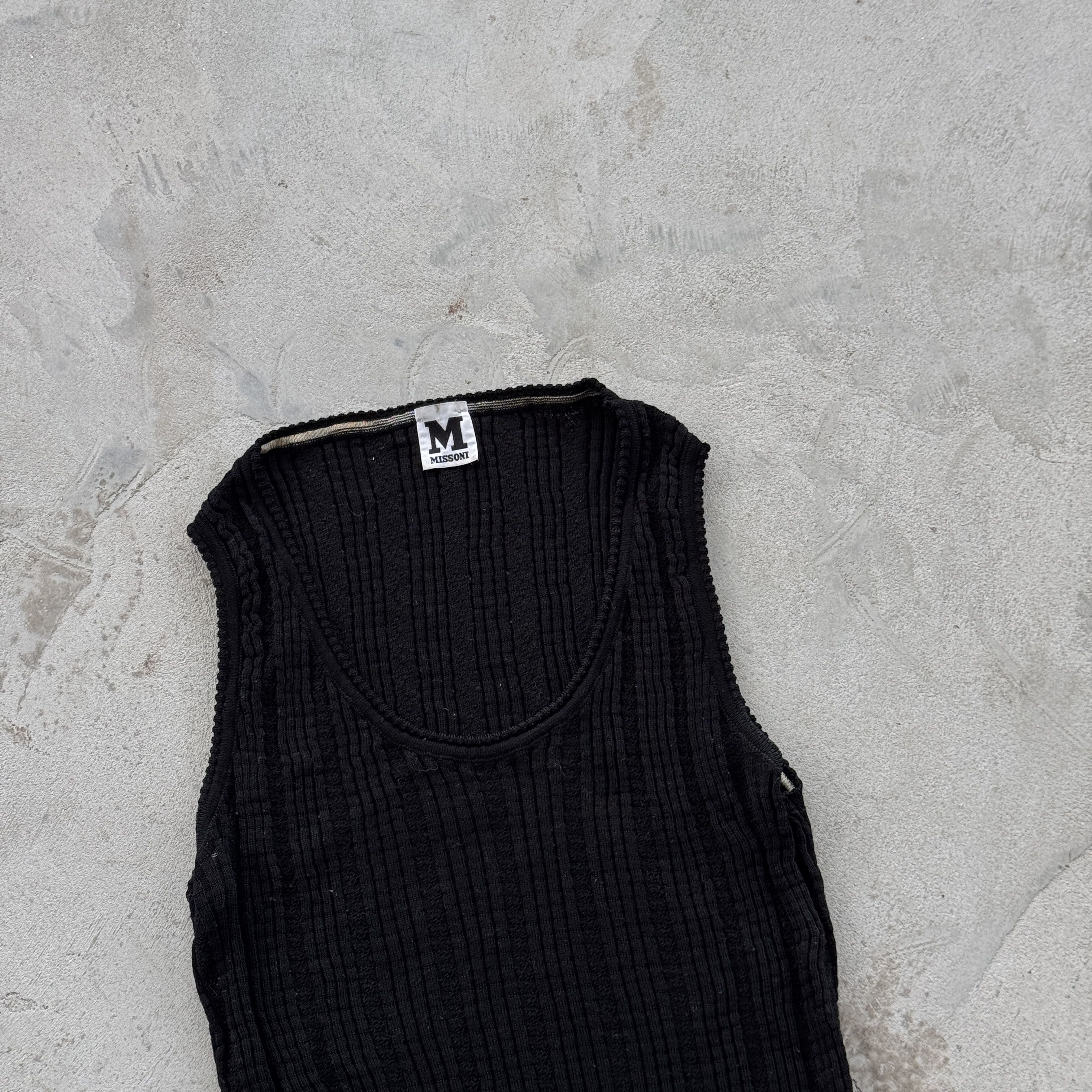 Missoni Vintage 90s Missoni Preppy Knit Dress Size L / US 10 / IT 46 - 2 Thumbnail