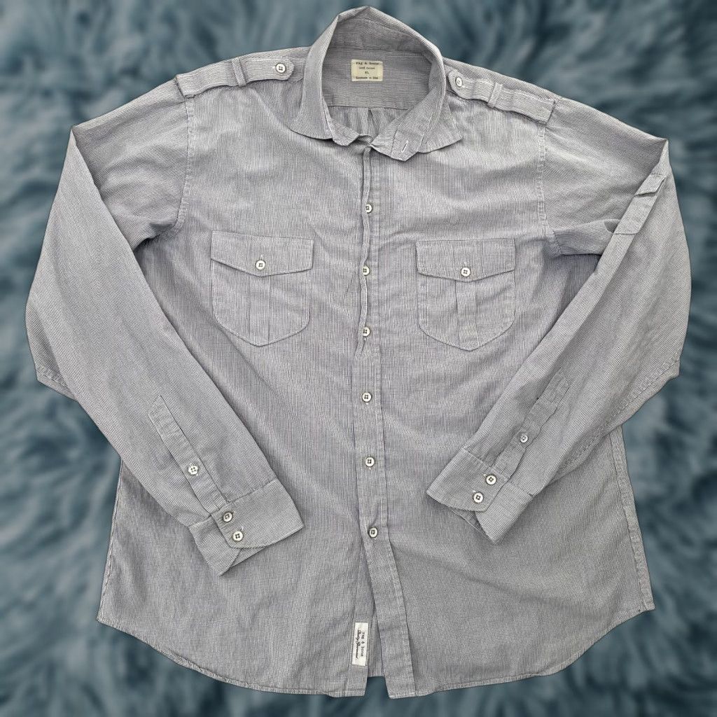 Rag & Bone VINTAGE Rag & Bone Shirt Men XL Long Sleeve Check Cotton Casual Designer USA Size US XL / EU 56 / 4 - 1 Thumbnail