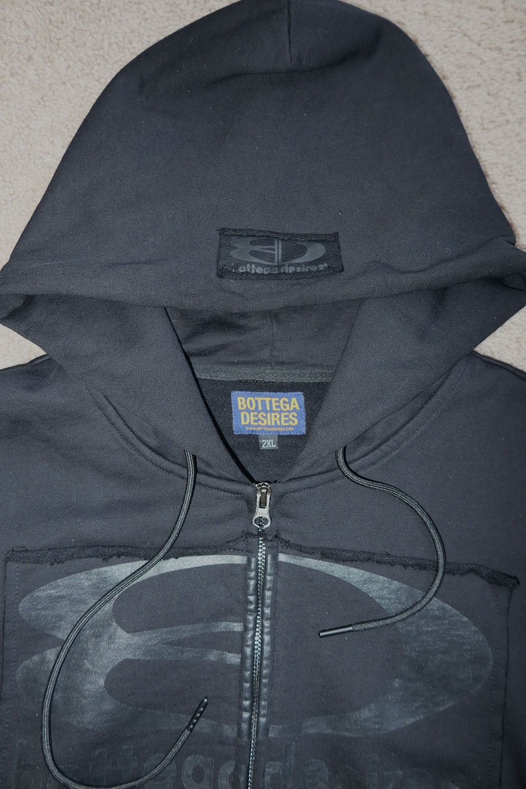 Bottega Desires Bottega Desires Tech Zip Up Hoodie Size US XXL / EU 58 / 5 - 3 Thumbnail
